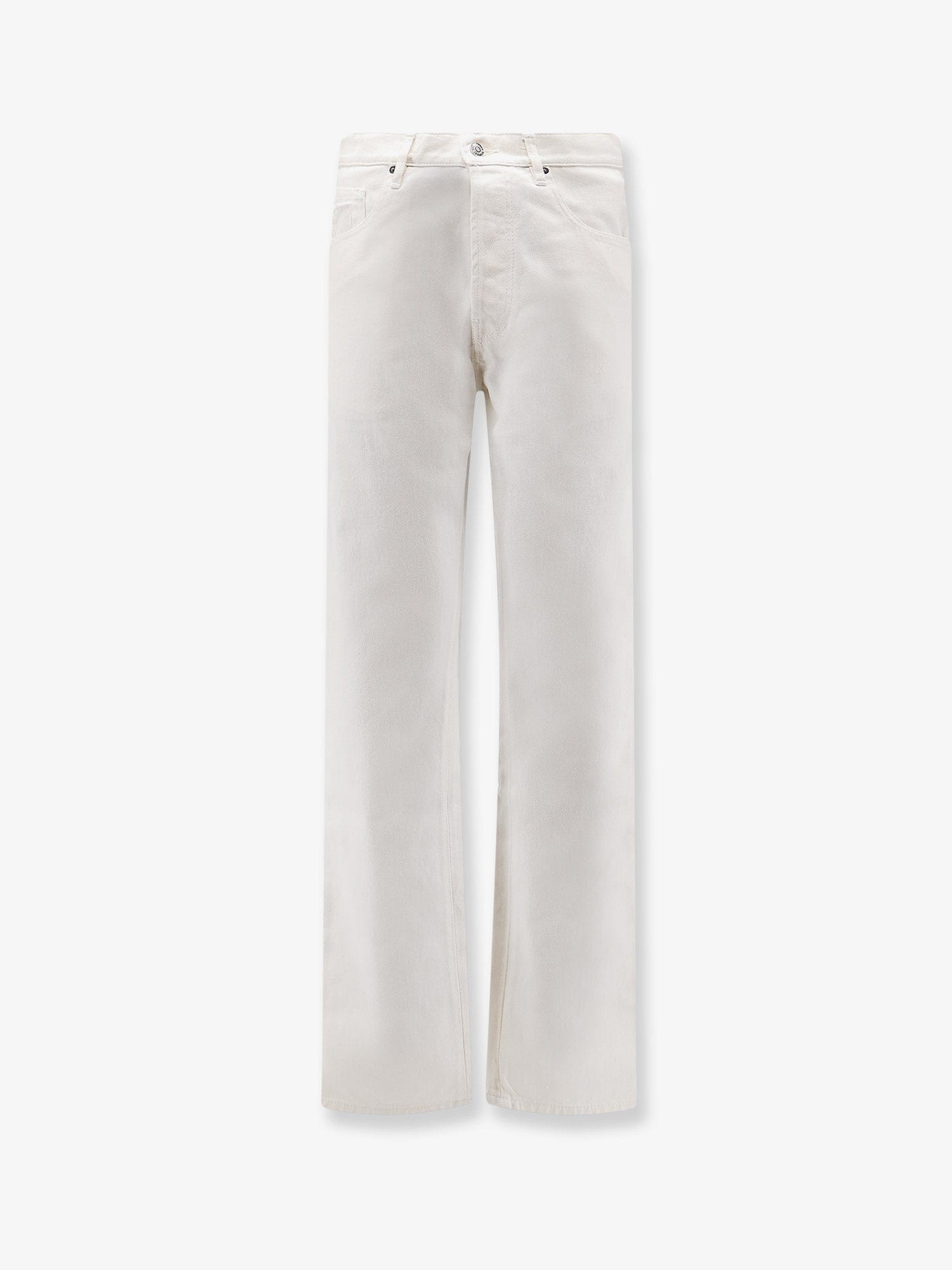 Numeri 123456789 White denim trousers