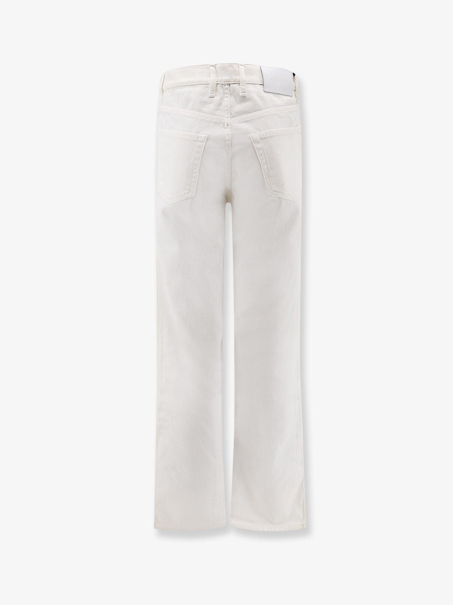 Numeri 123456789 White denim trousers