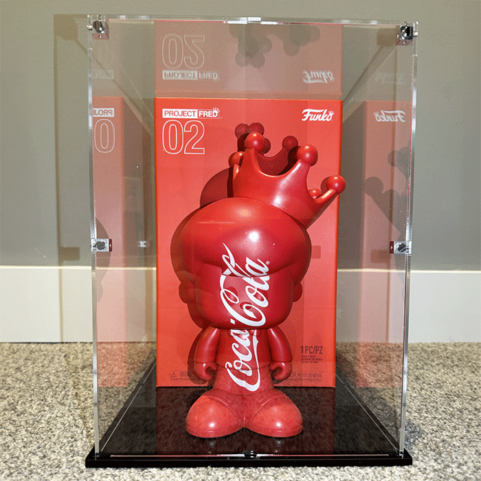 Flying Box Custom Acrylic Display Case for PROJECT FRED COMBO Funko Grail Box & Figure Together (3 mm thick, UV Resistant)