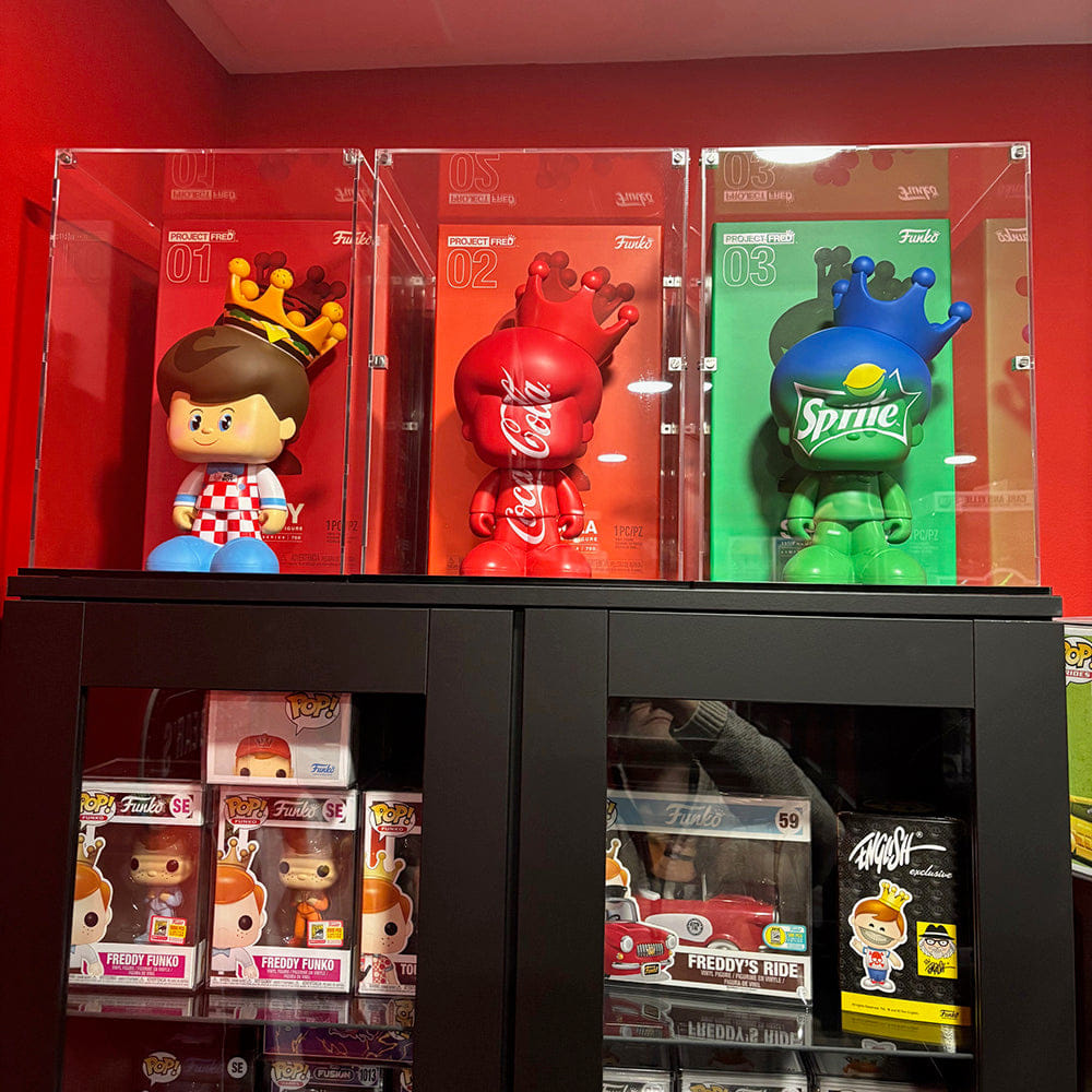 Flying Box Custom Acrylic Display Case for PROJECT FRED COMBO Funko Grail Box & Figure Together (3 mm thick, UV Resistant)