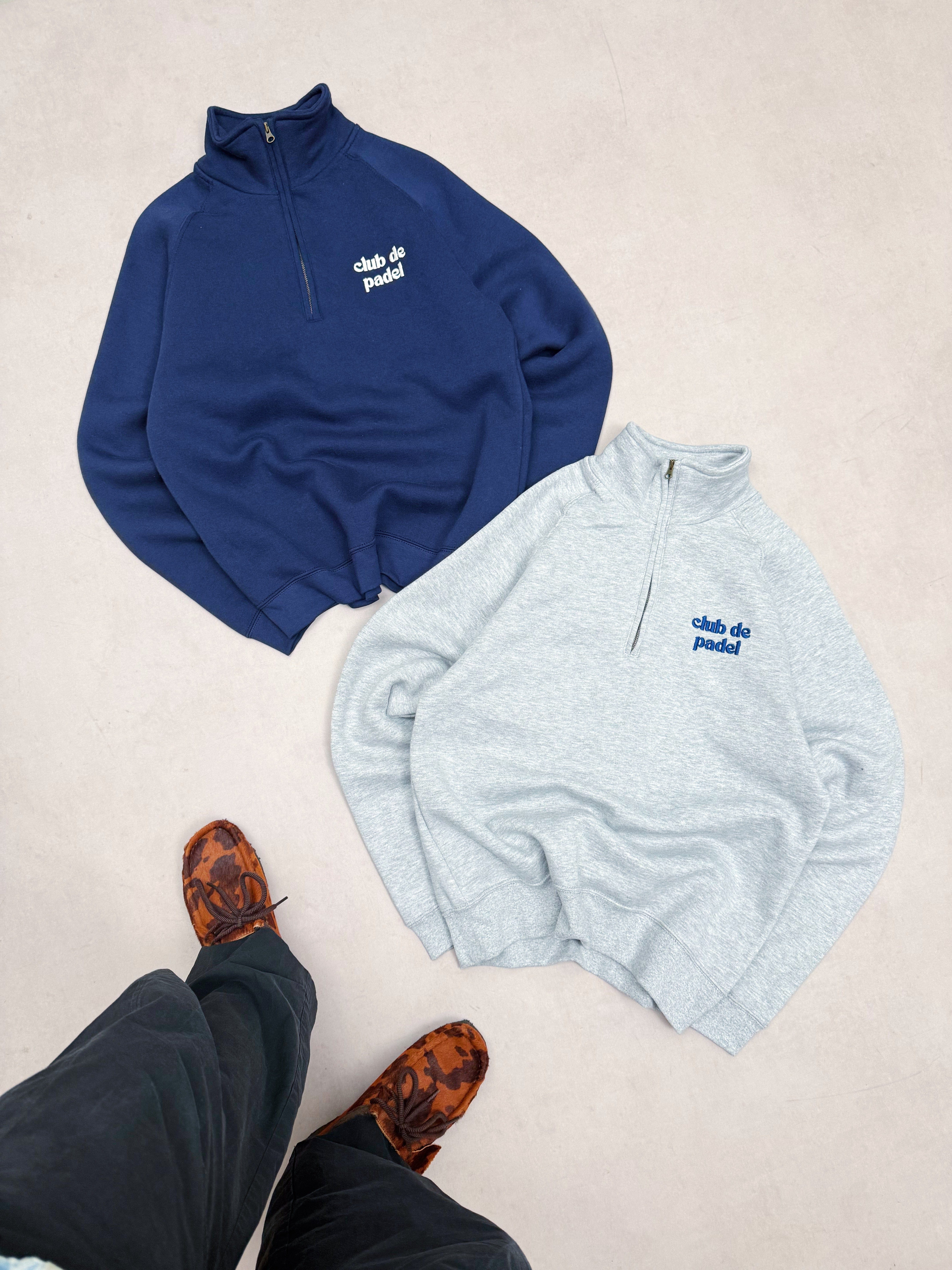 Club de Padel Uniform 1/4 Zip - Grey