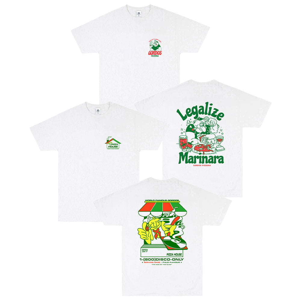 Gordos Pizzeria World Famous Gordos T-Shirt Twinpack