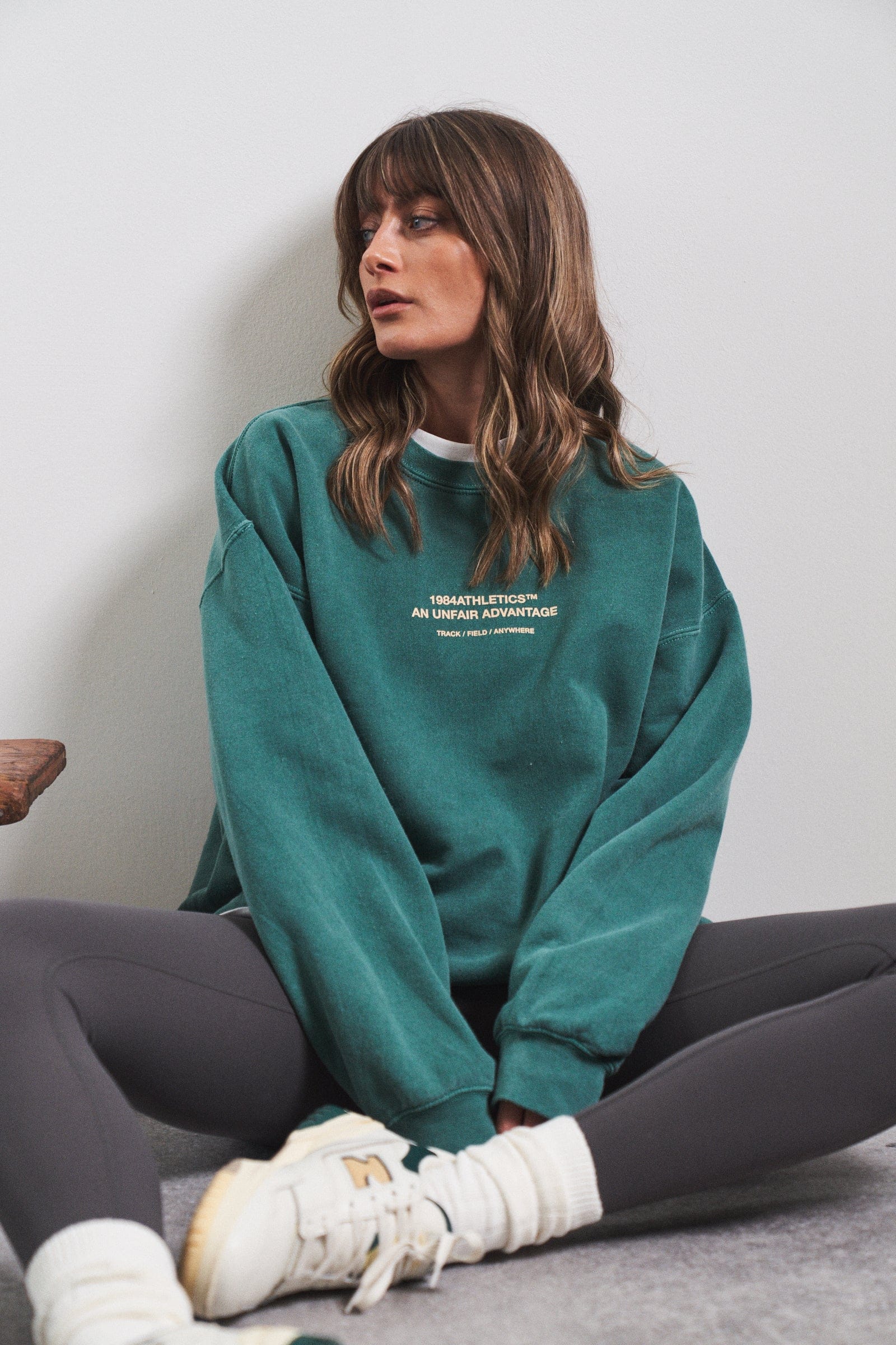 Vice 84 Athletics Vintage Washed Sweater Twinpack - Emerald Green/Chocolate