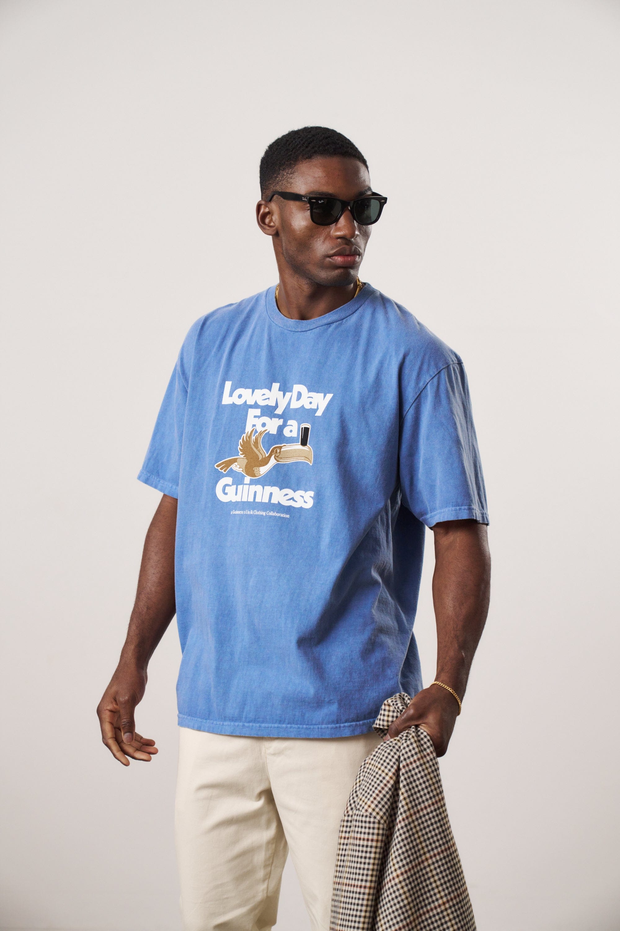 Guinness x UN:IK Lovely Day Vintage Washed T-Shirt Twinpack - Blue/Purple