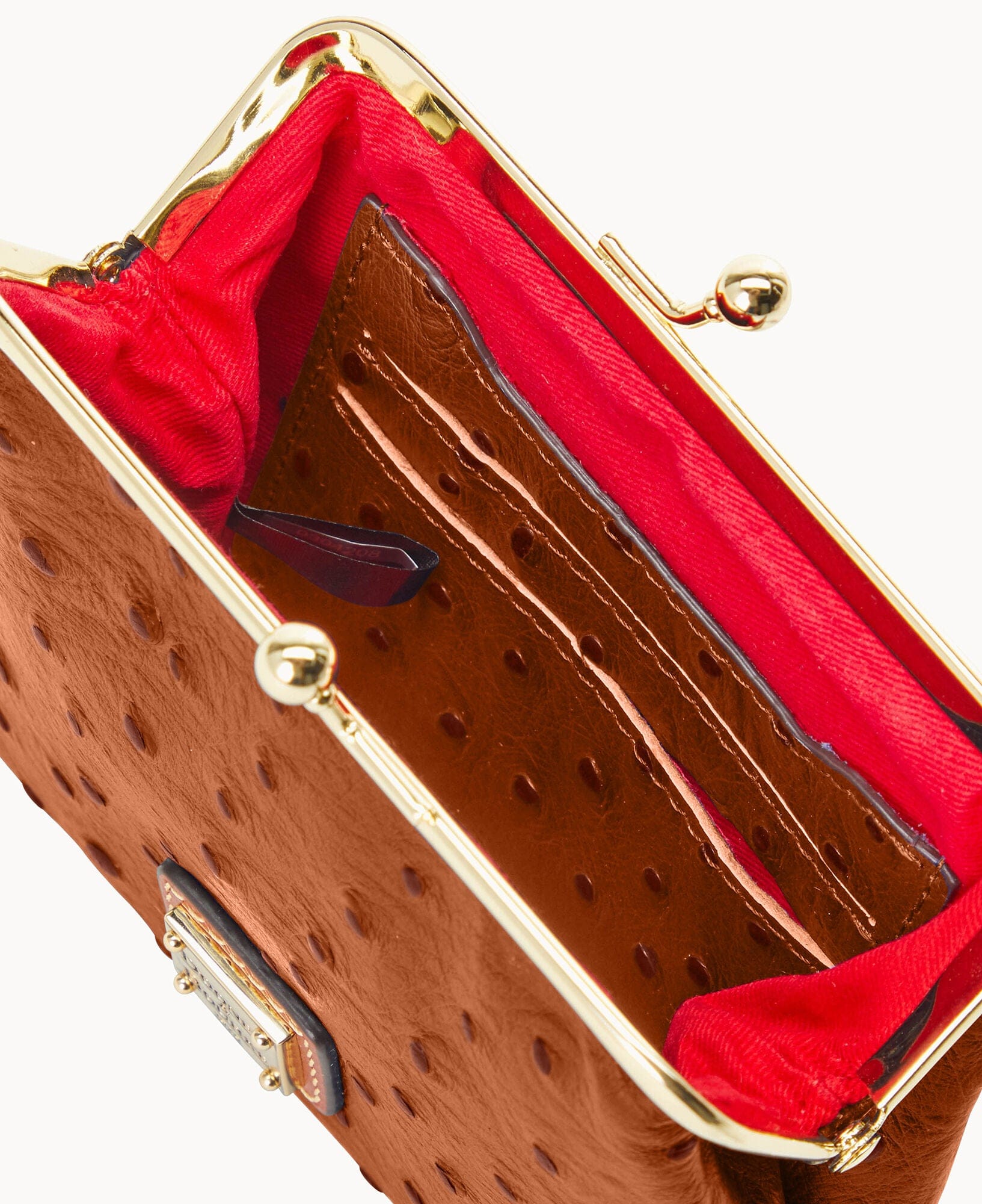 Dooney & Bourke Ostrich Large Framed Purse