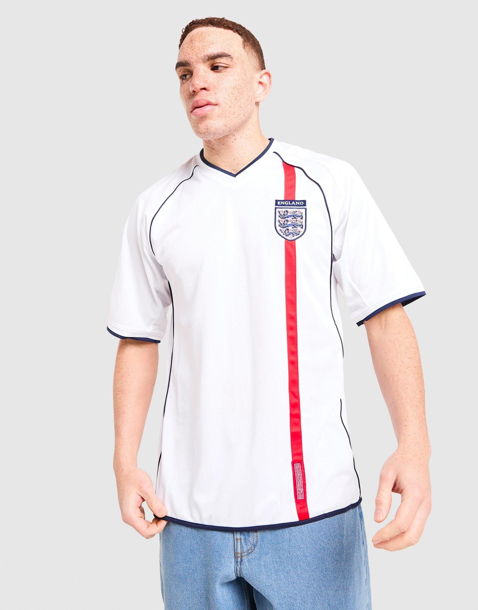Score Draw England 2002 Home Retro Shirt