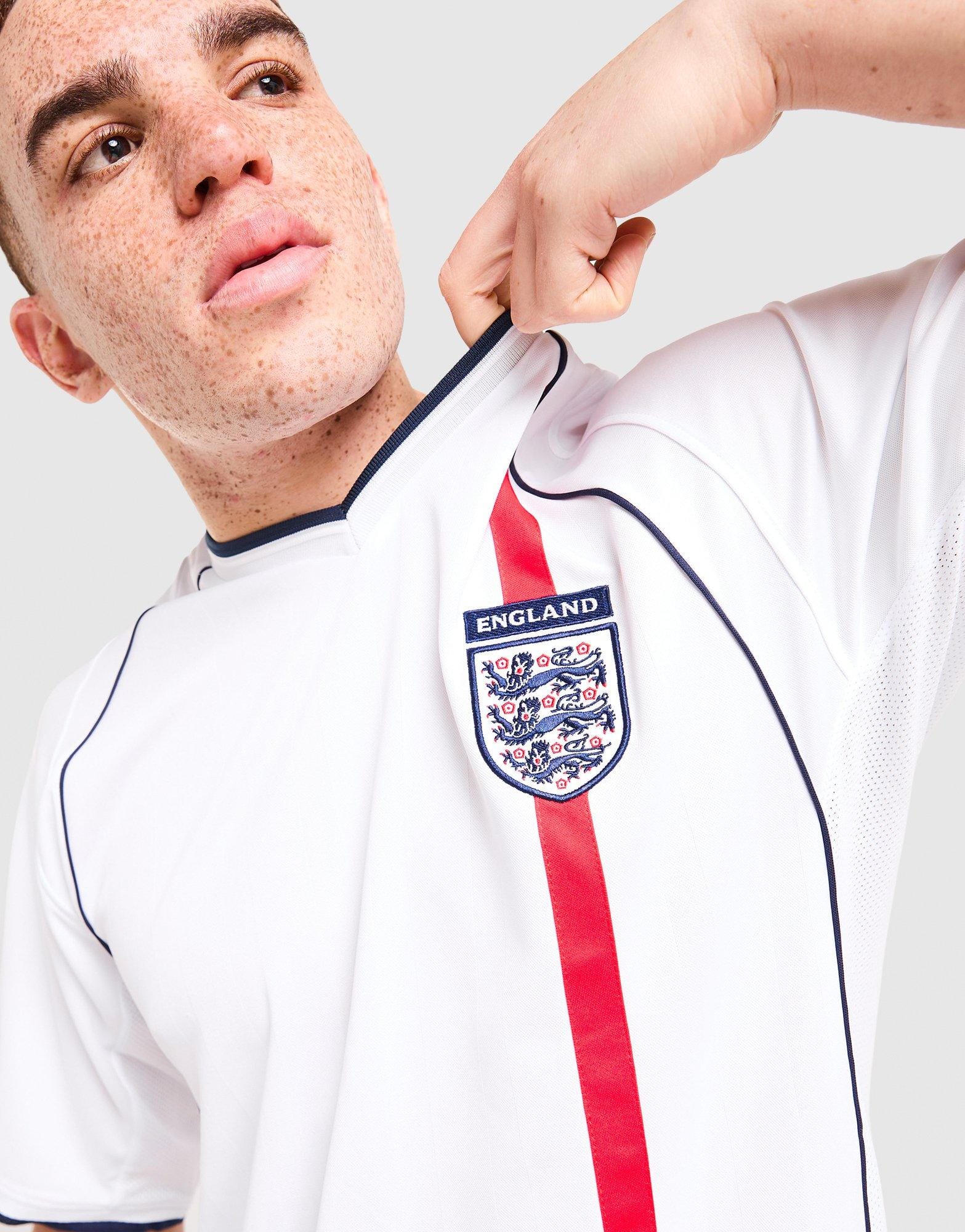 Score Draw England 2002 Home Retro Shirt