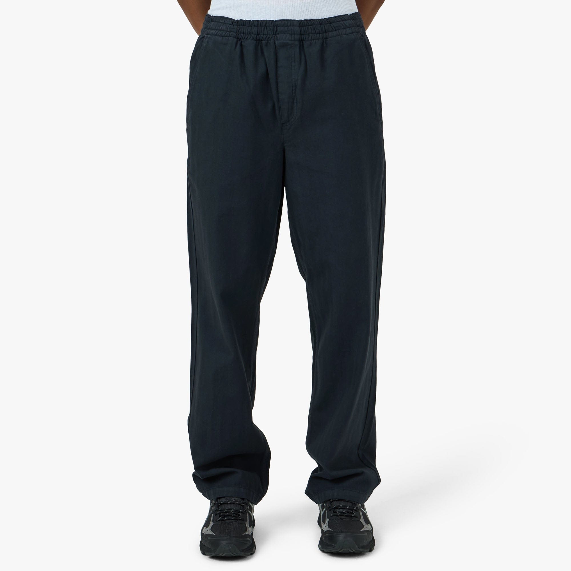 Palmes Lucien Herringbone Trousers Black