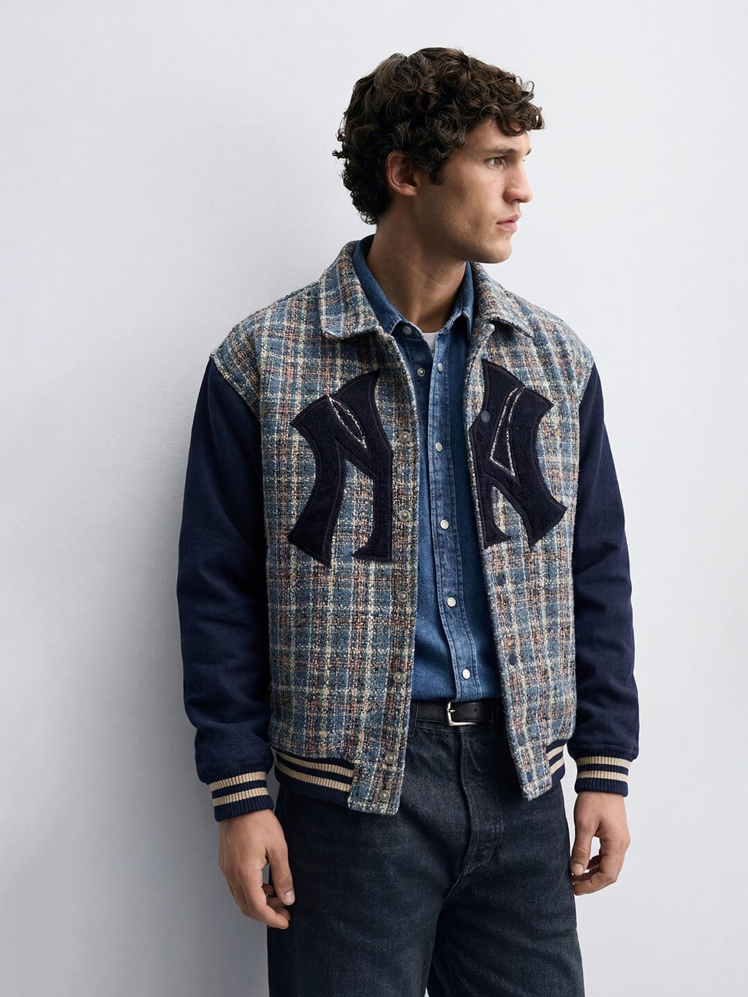 Blue Tweed NY Applique Jacket
