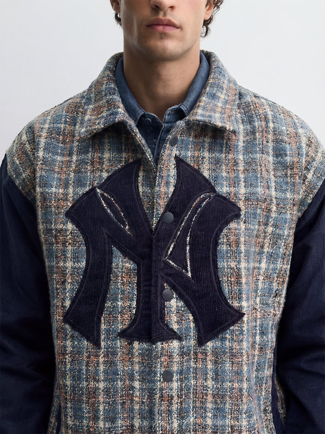 Blue Tweed NY Applique Jacket