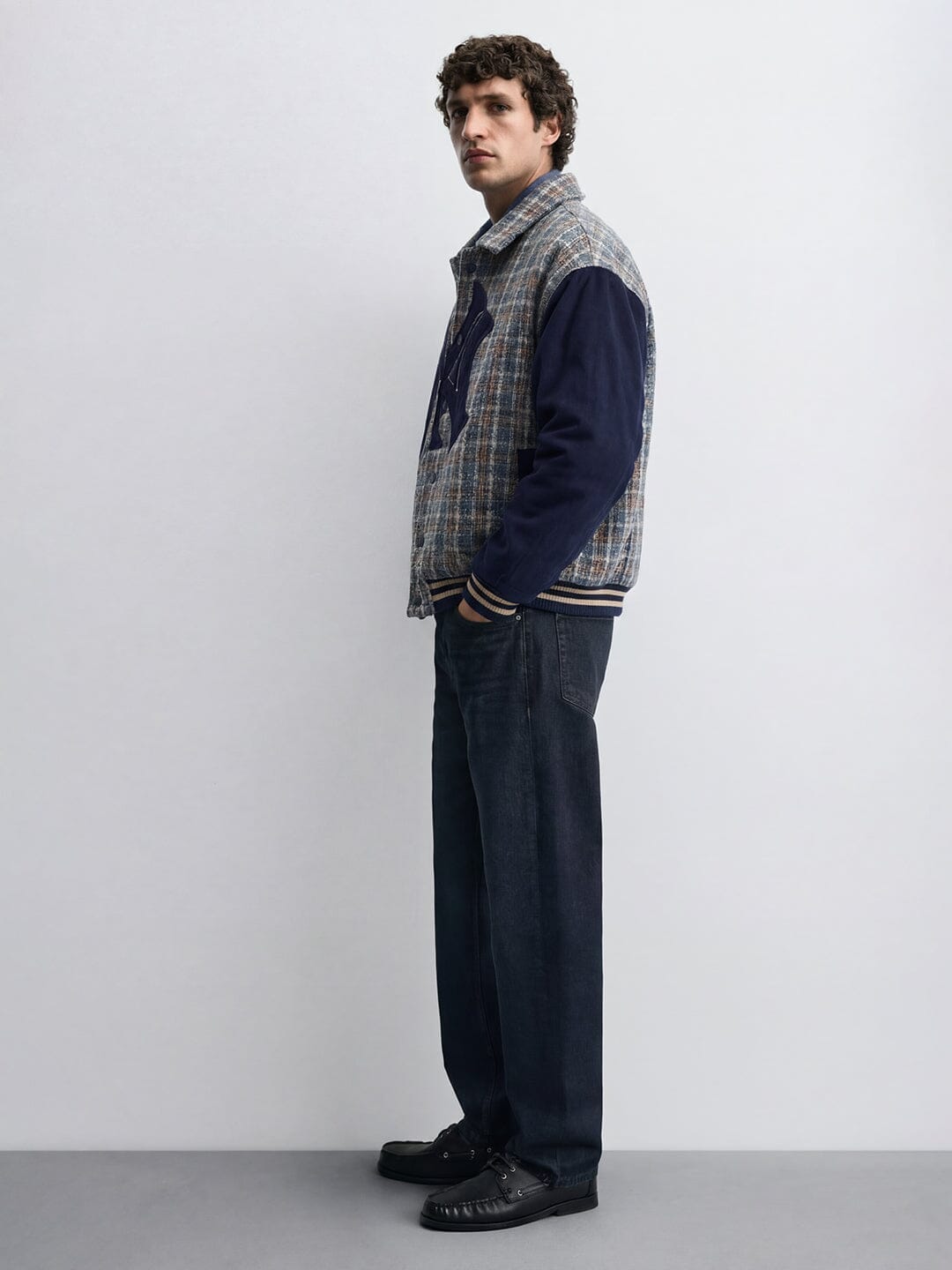 Blue Tweed NY Applique Jacket