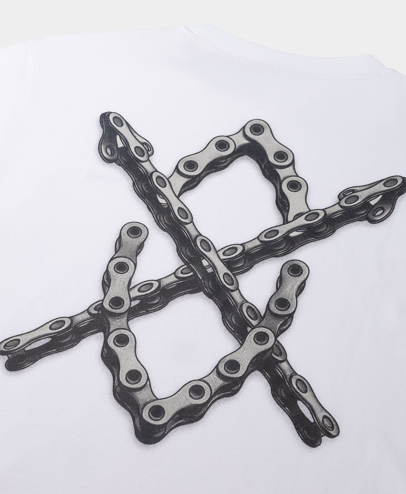 White Chain Shield T - Shirt