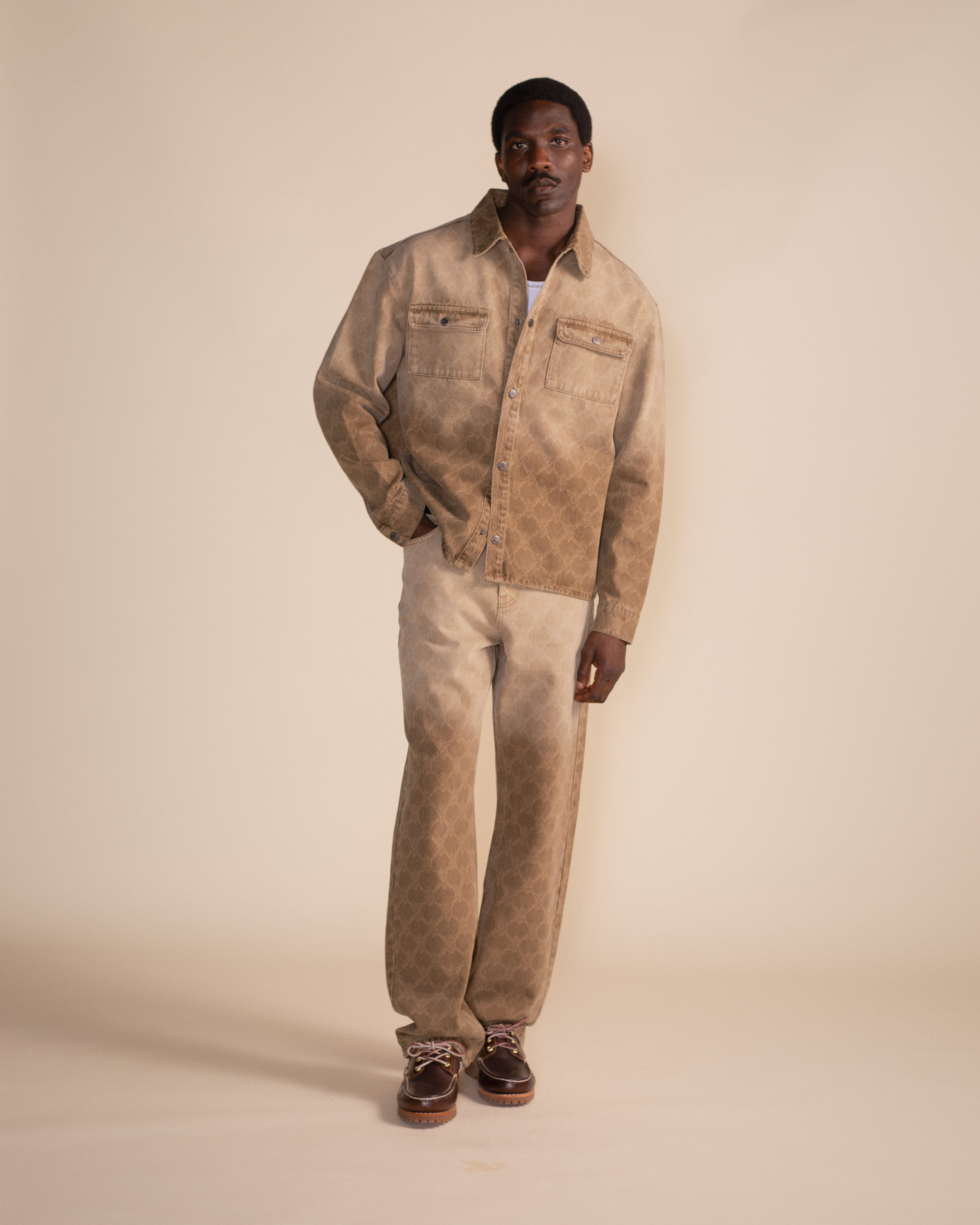Daily Paper Denim Rahul Faded Shield Denim Pants