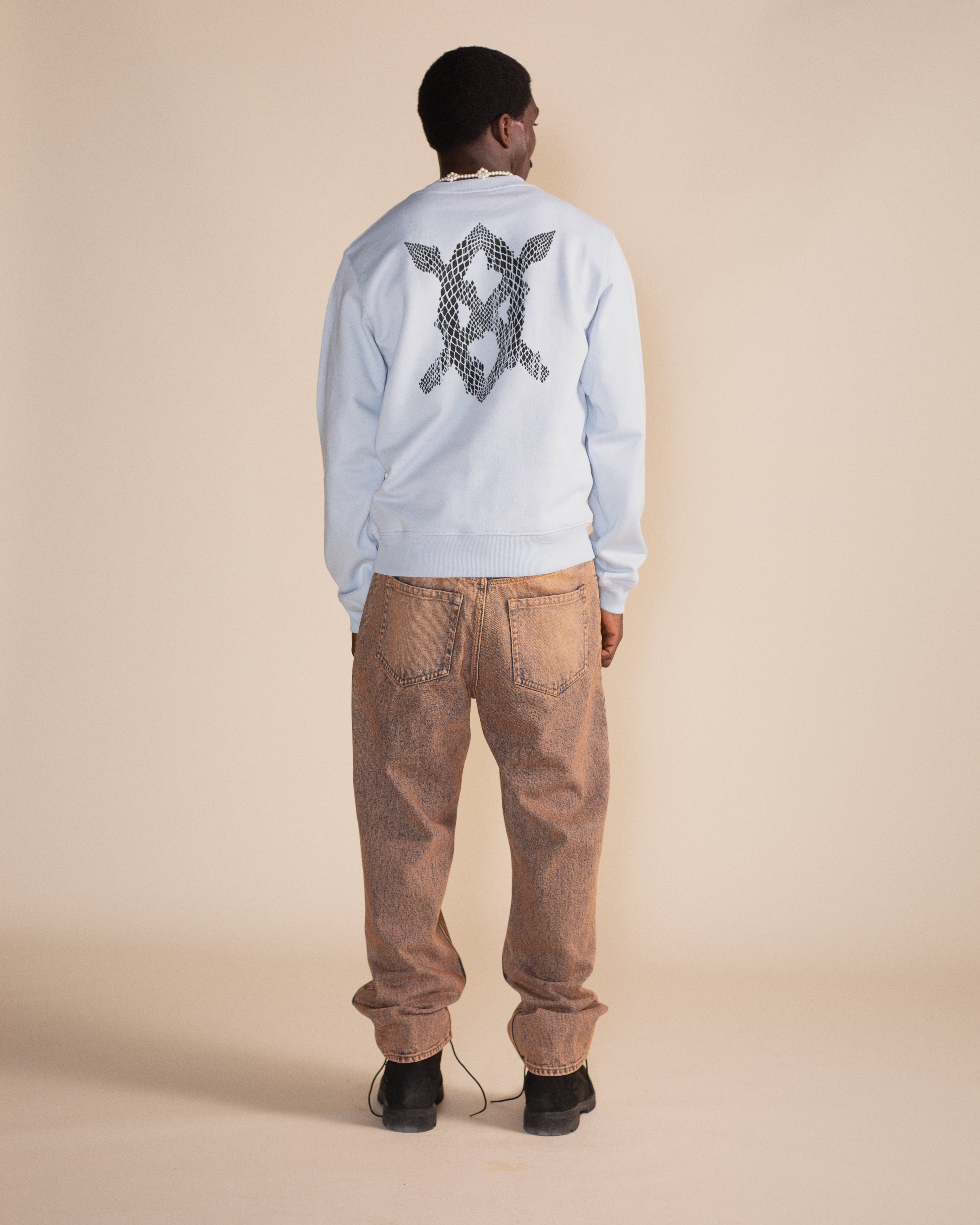 Blue Skyway Blue Snake Shield Sweater