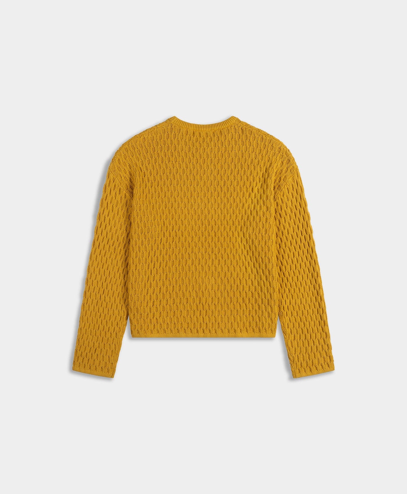Yellow Misted Yellow Dp Badge Flat Knit Sweater