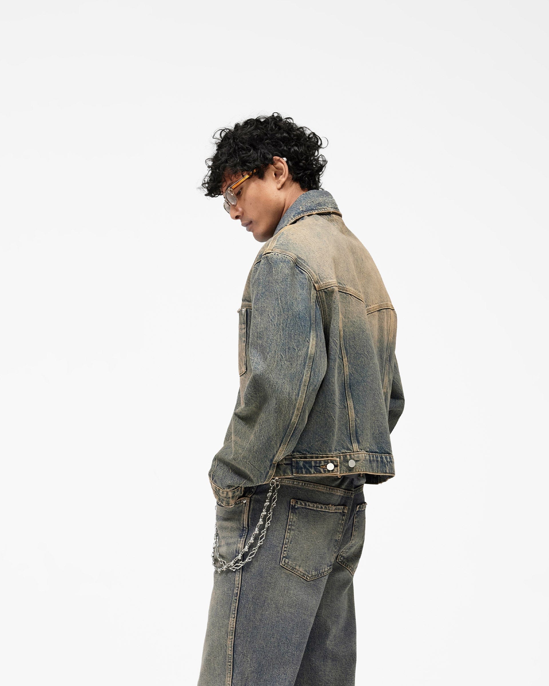 SS26 Denim Trucker - Blue Cream