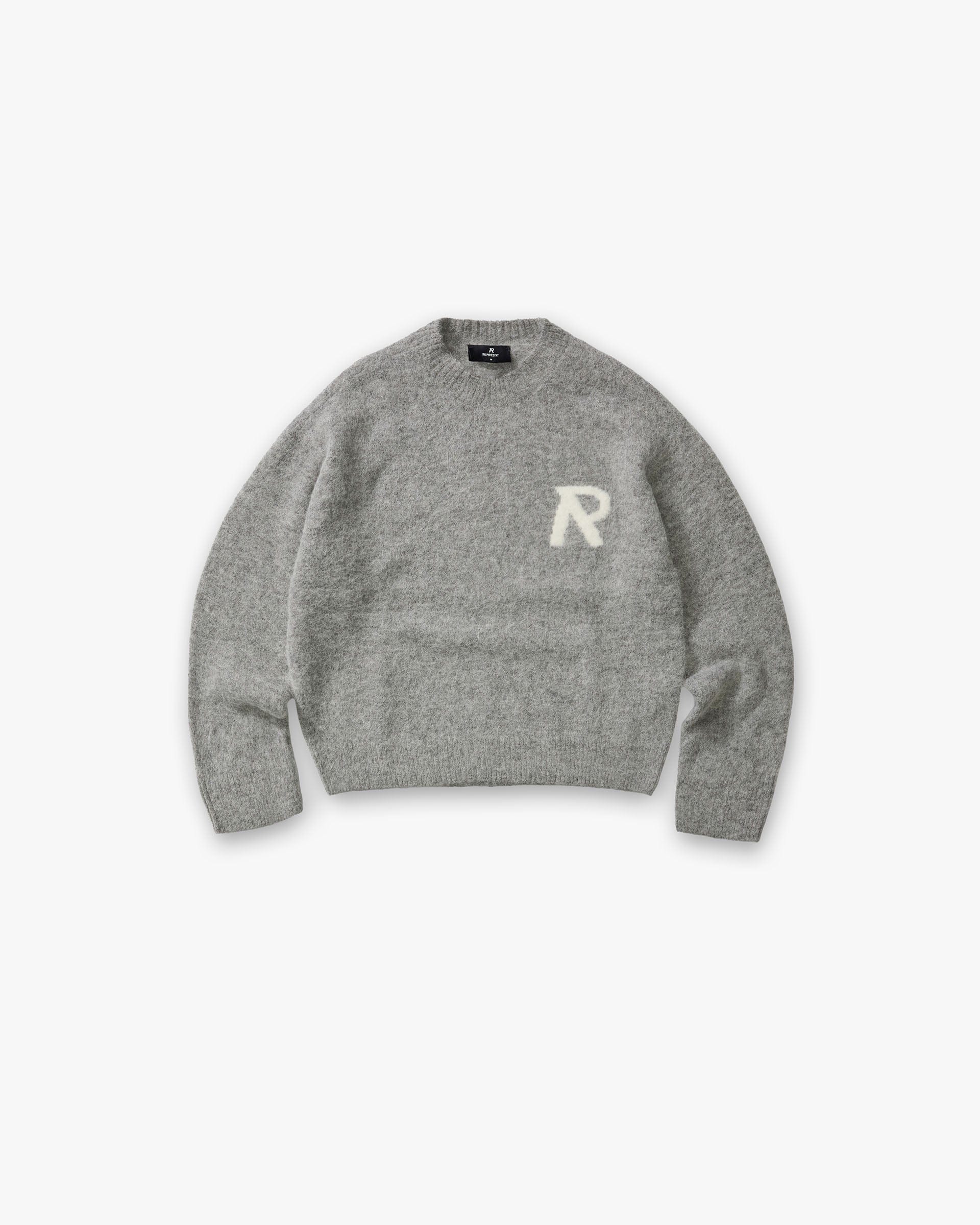 SS26 Logo Knit Sweater - Grey