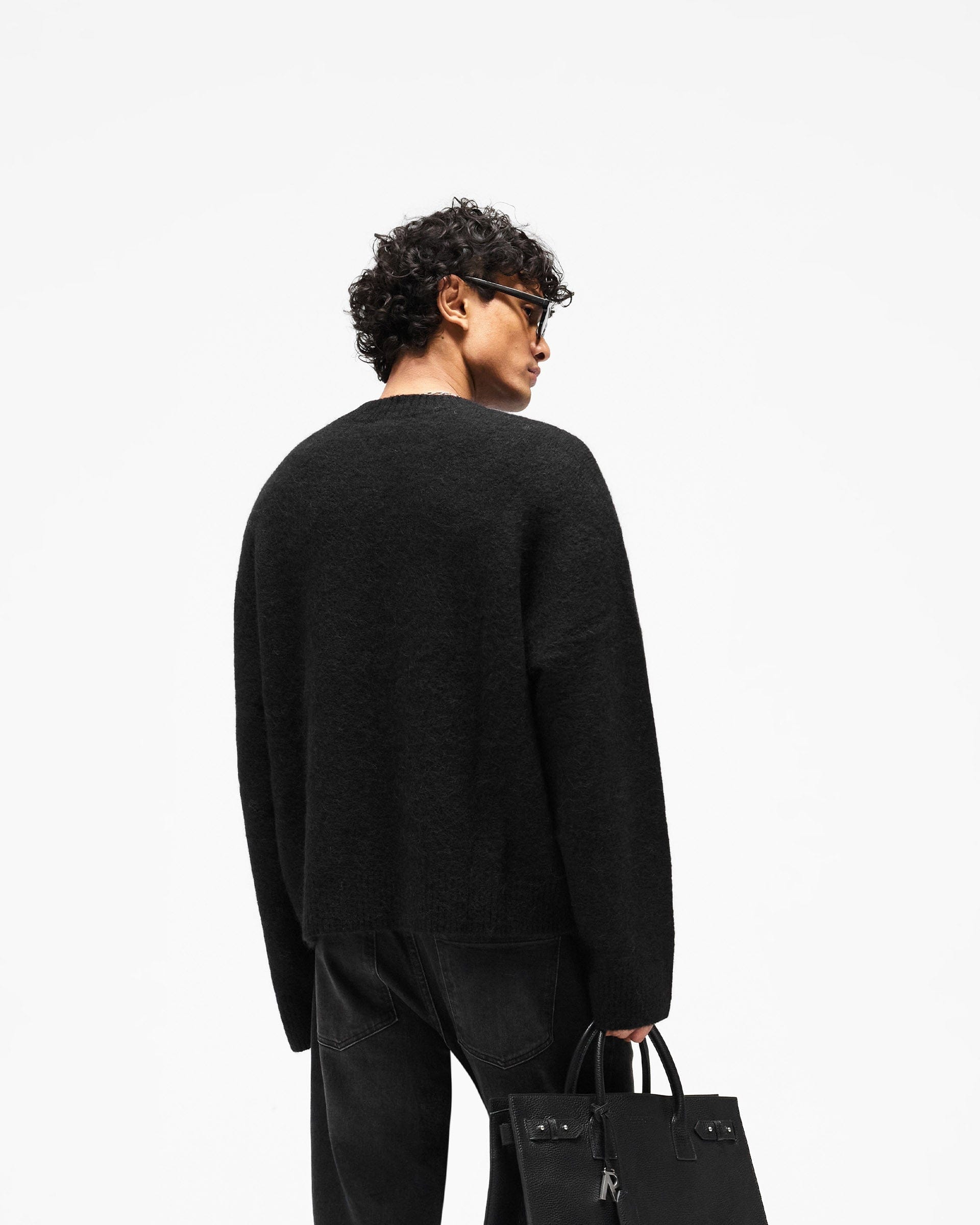 SS26 Logo Knit Sweater - Jet Black