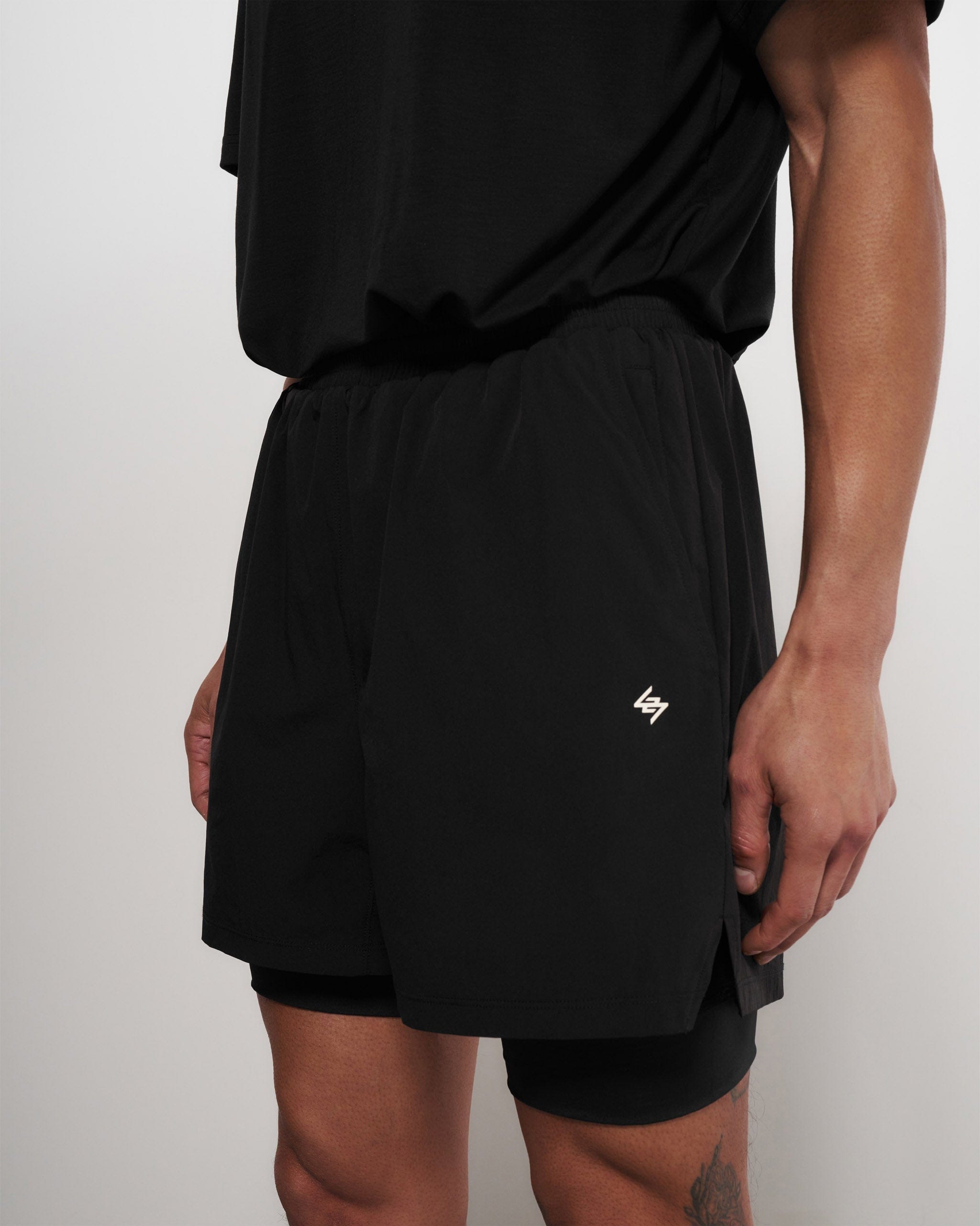 Team 247 2 - In - 1 Shorts - Black
