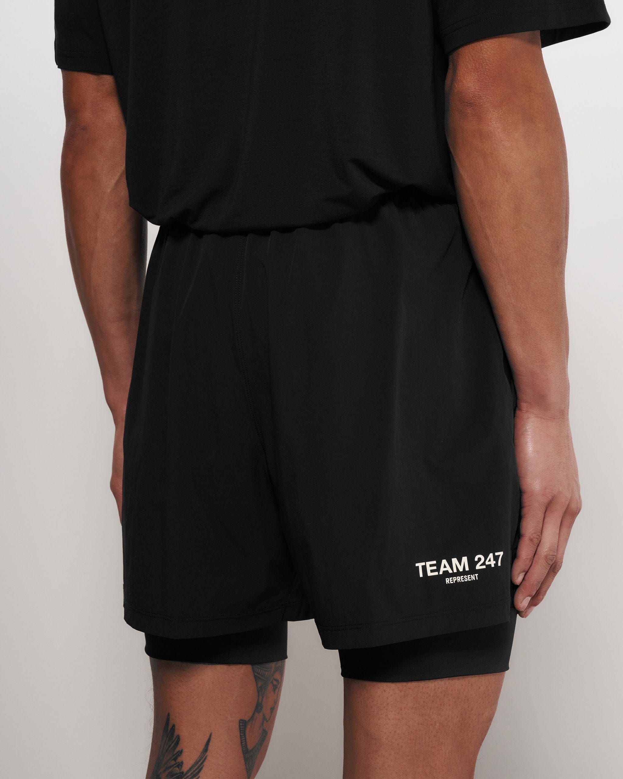 Team 247 2 - In - 1 Shorts - Black