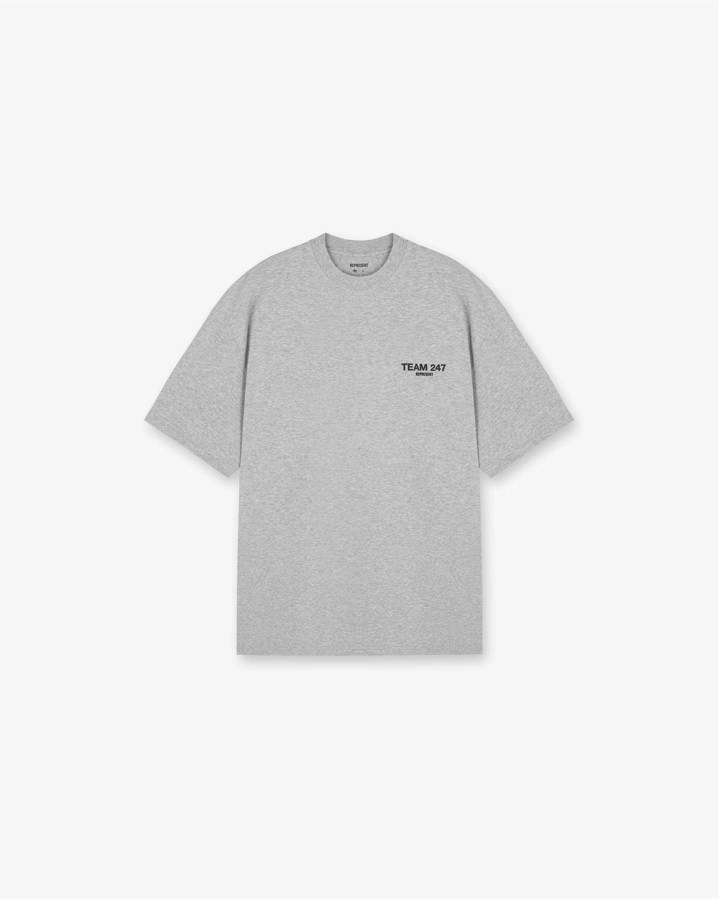 Team 247 Oversized T - Shirt - Ash Grey