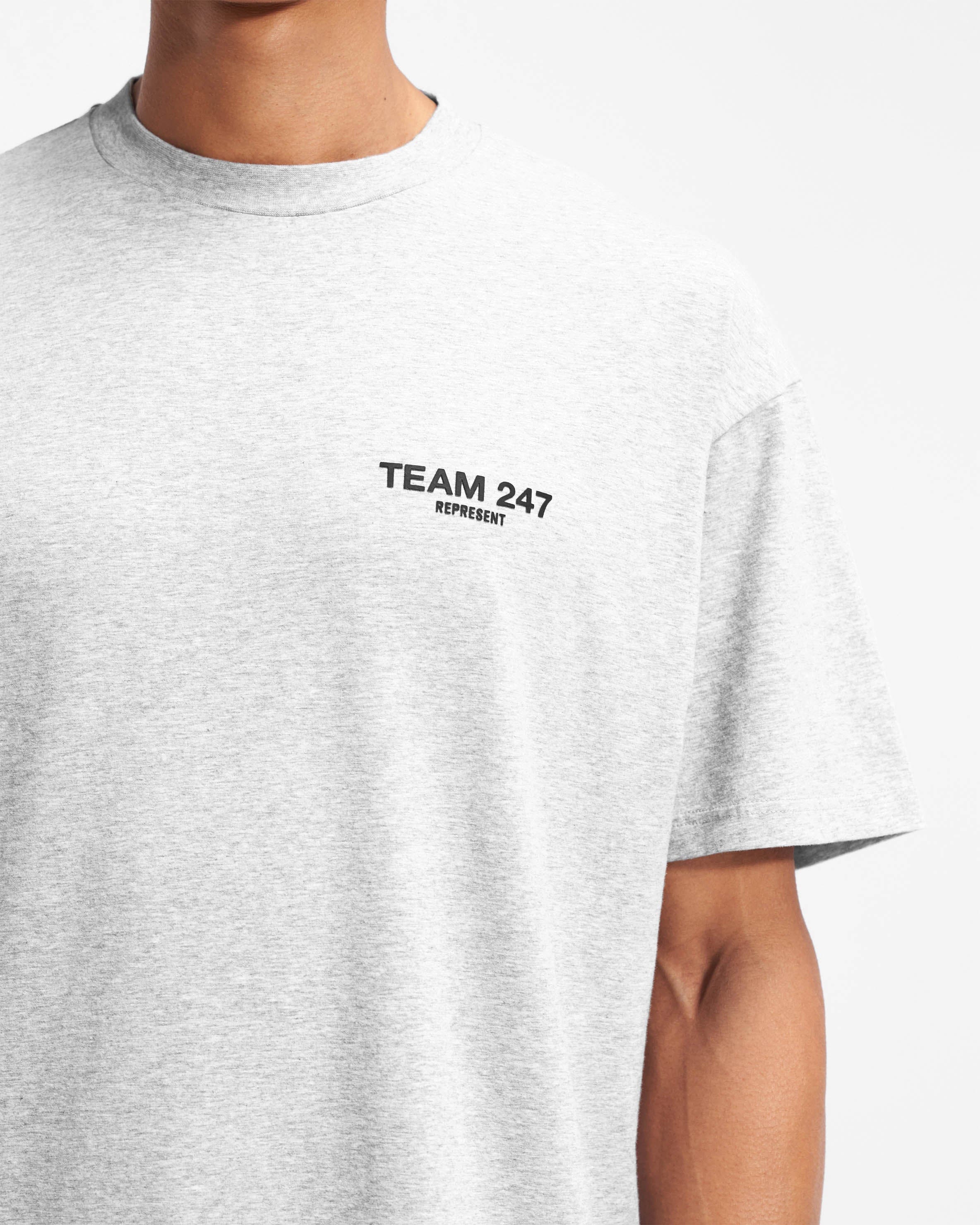 Team 247 Oversized T - Shirt - Ash Grey