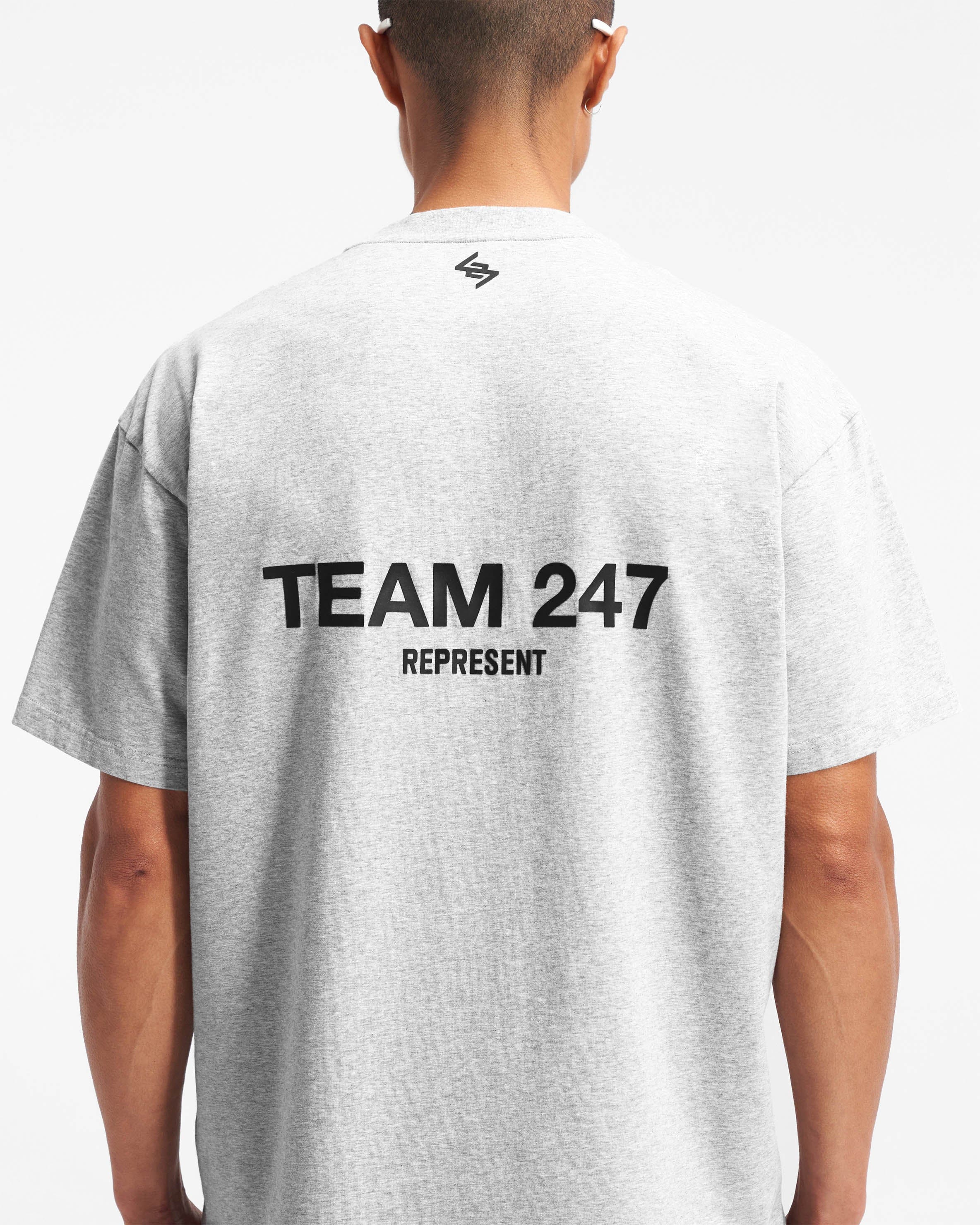 Team 247 Oversized T - Shirt - Ash Grey