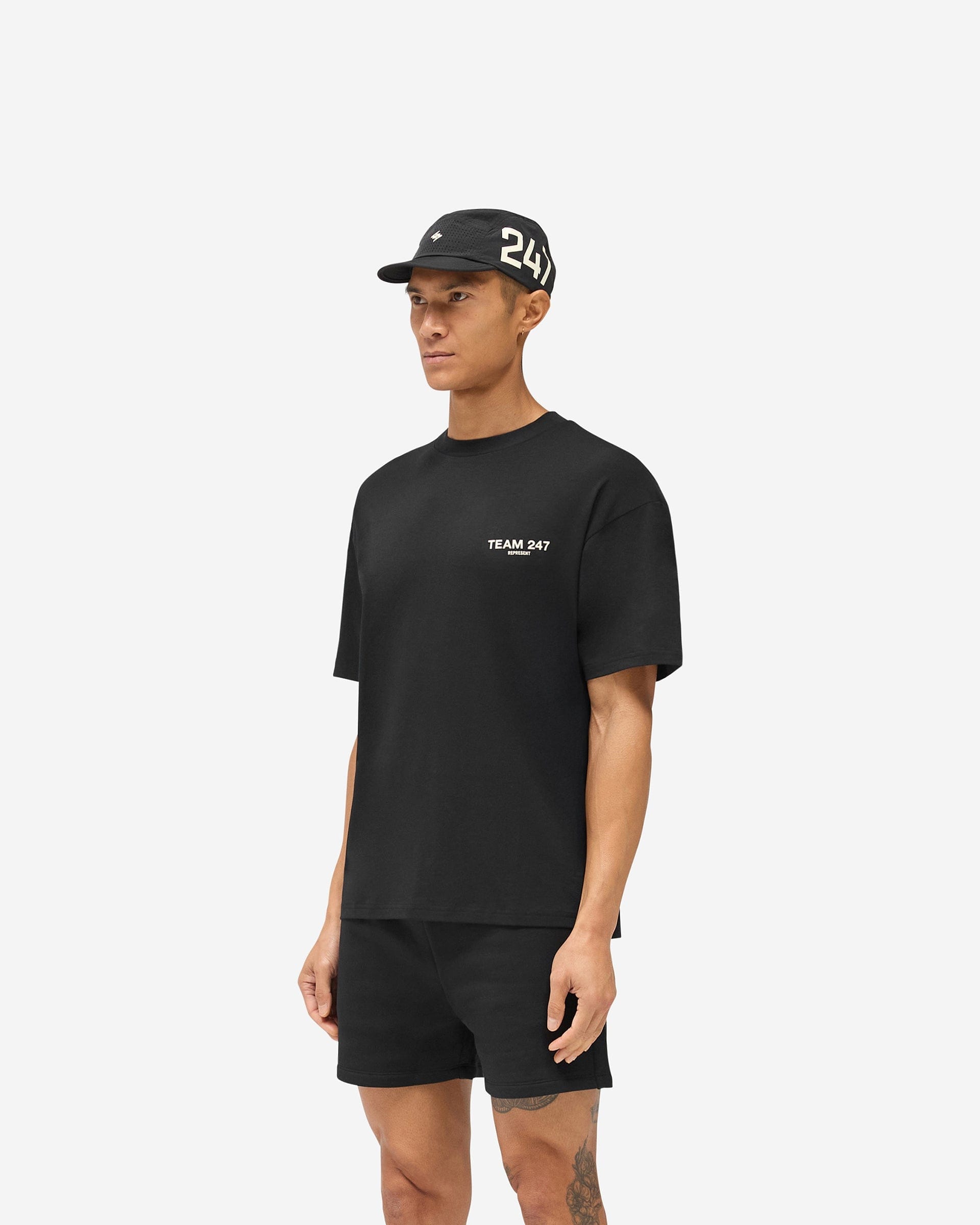 Team 247 Oversized T - Shirt - Jet Black