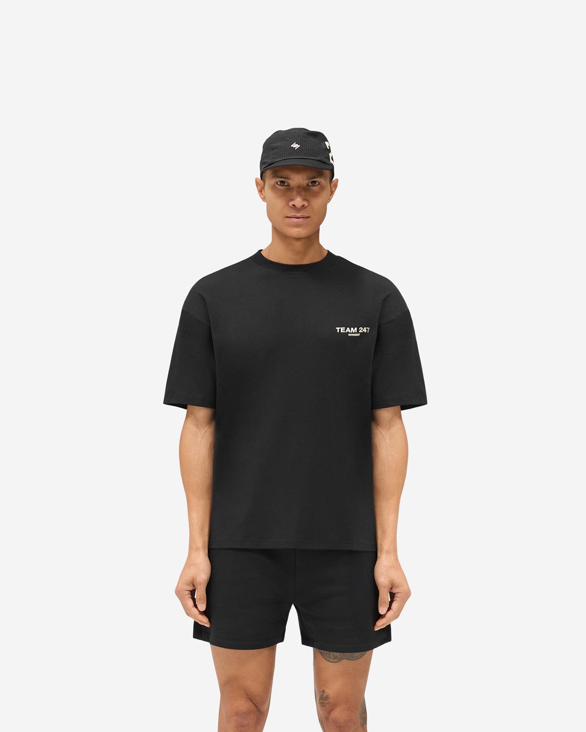 Team 247 Oversized T - Shirt - Jet Black