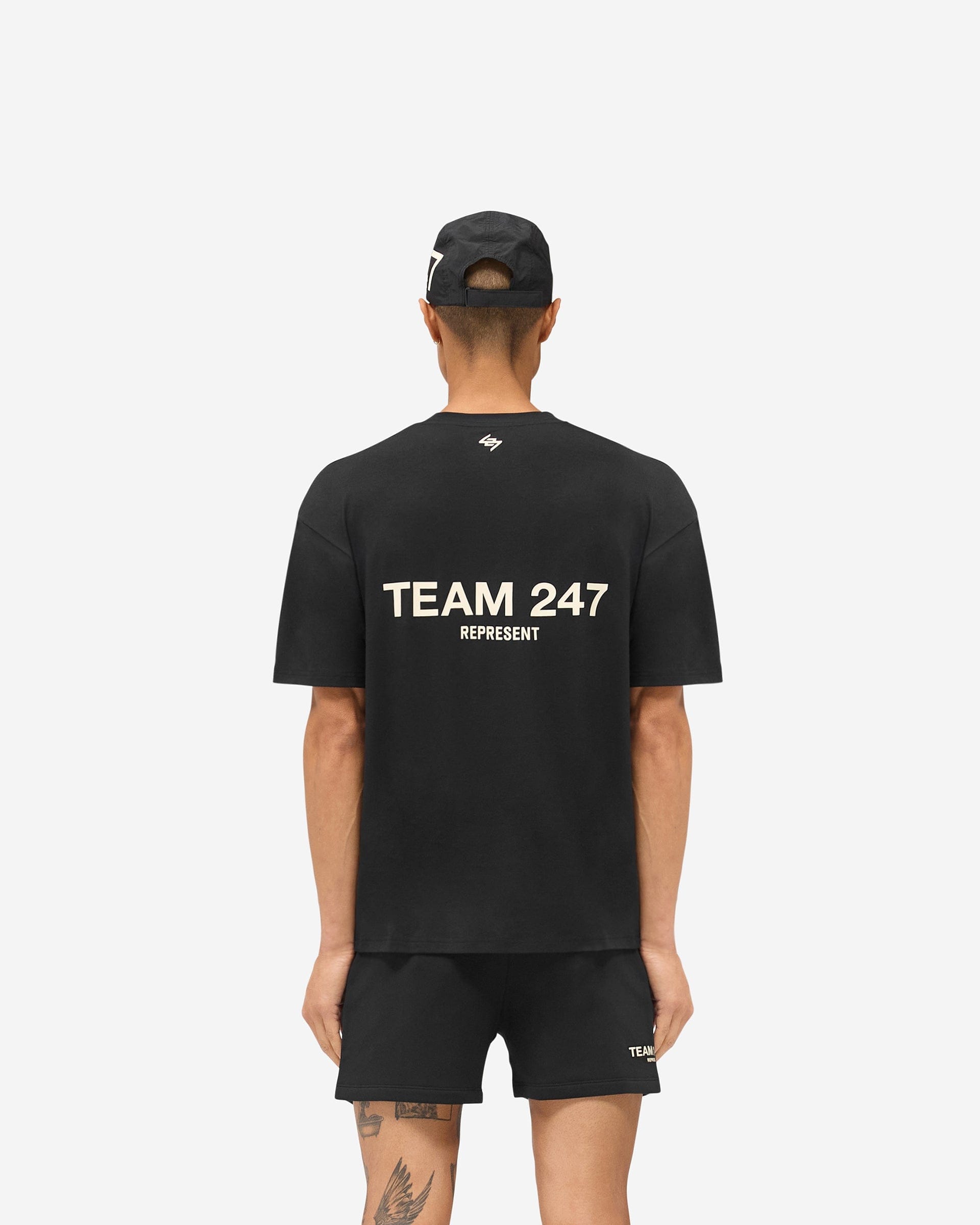 Team 247 Oversized T - Shirt - Jet Black