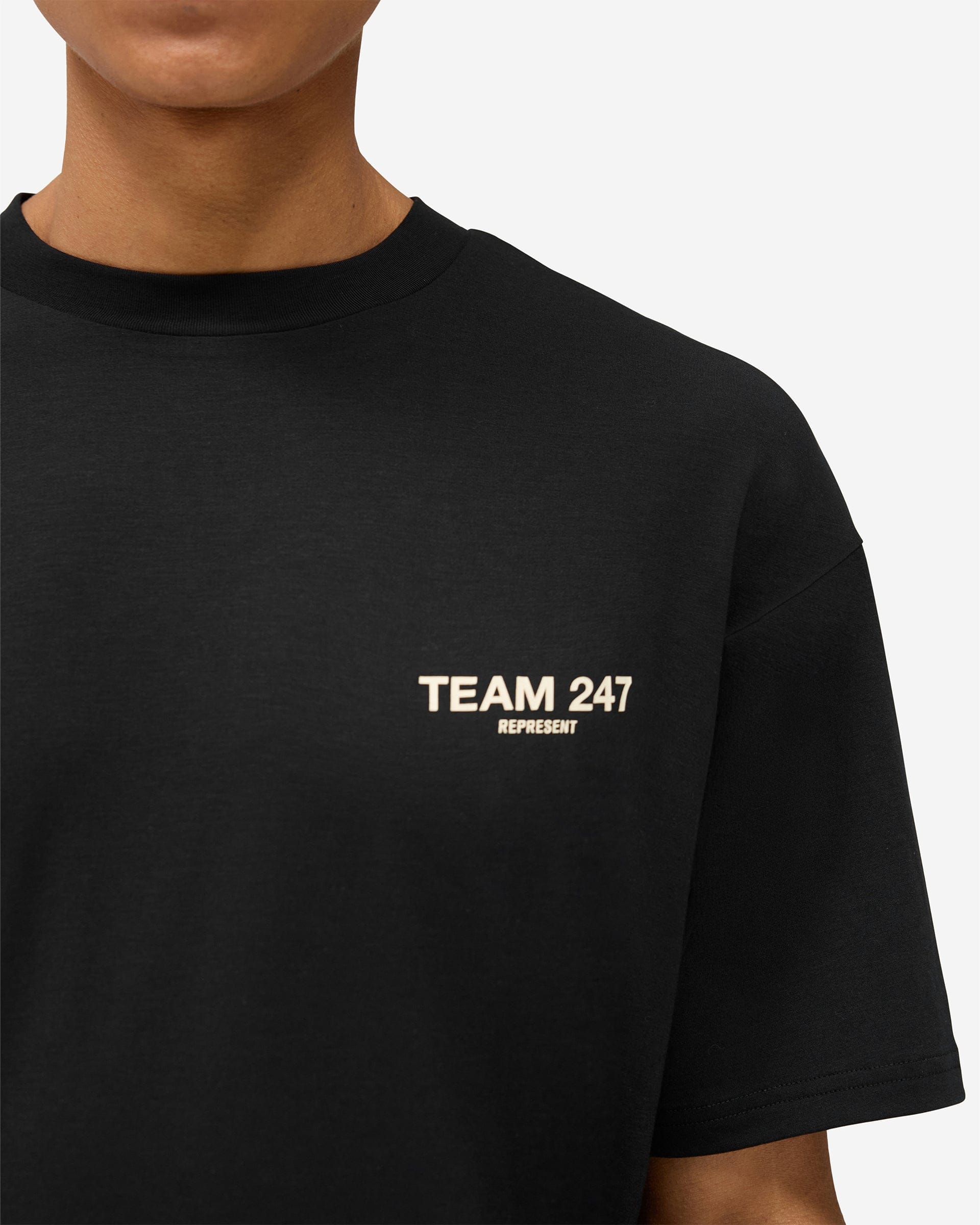 Team 247 Oversized T - Shirt - Jet Black