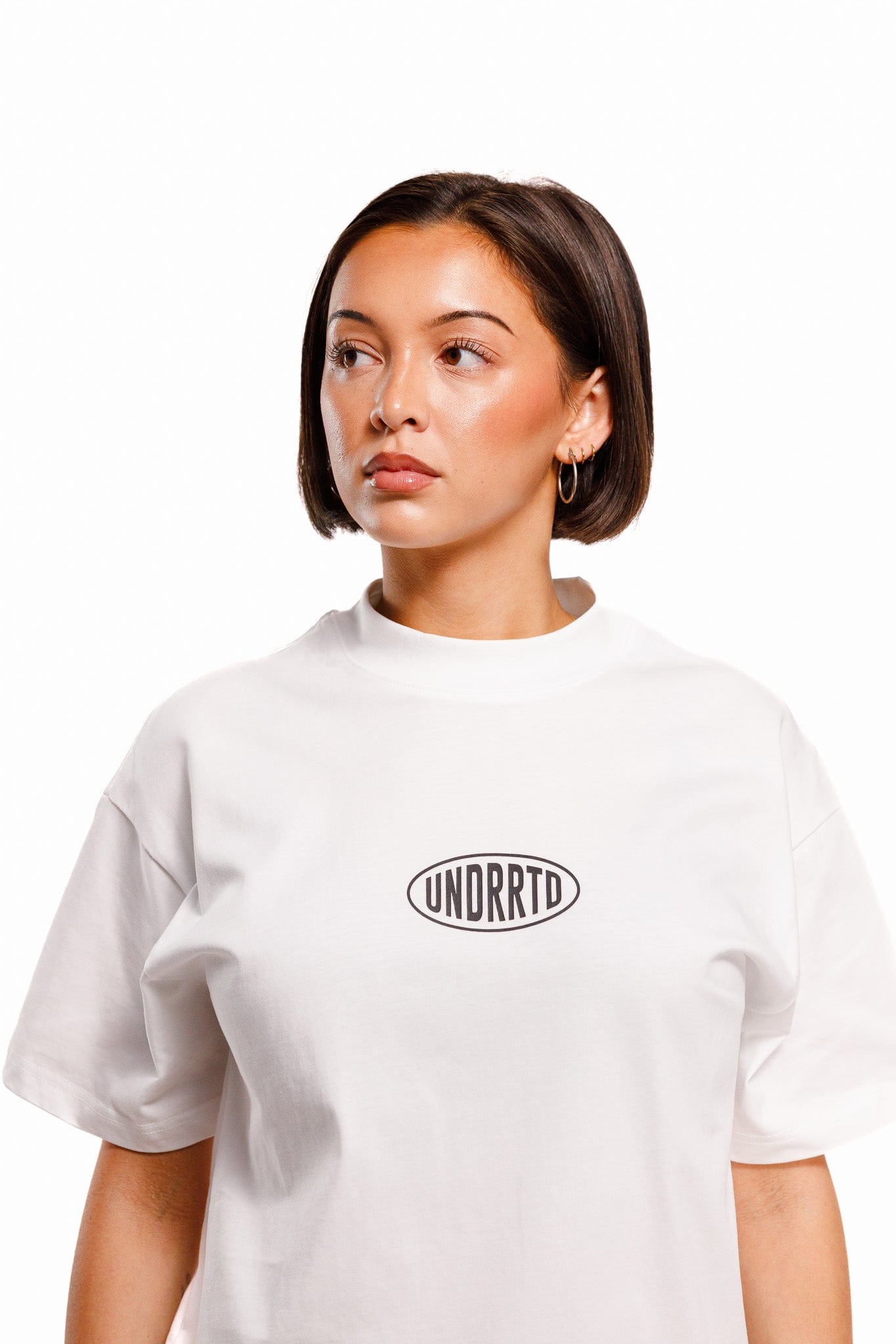 WHITE* UNDERRATED Stamp T - Shirt - White