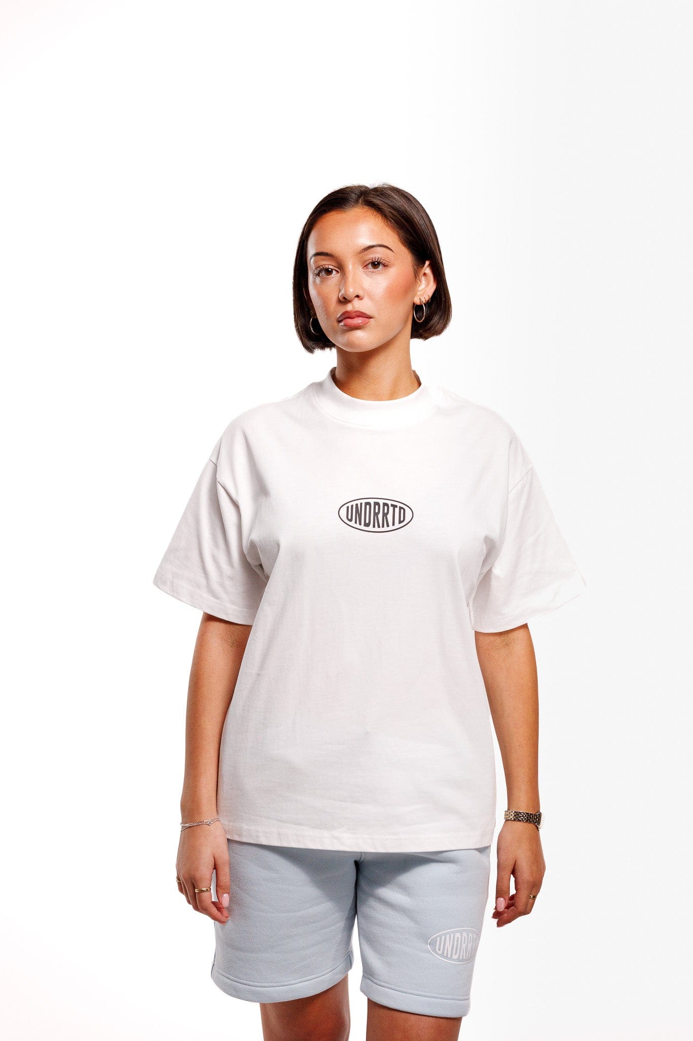 WHITE* UNDERRATED Stamp T - Shirt - White