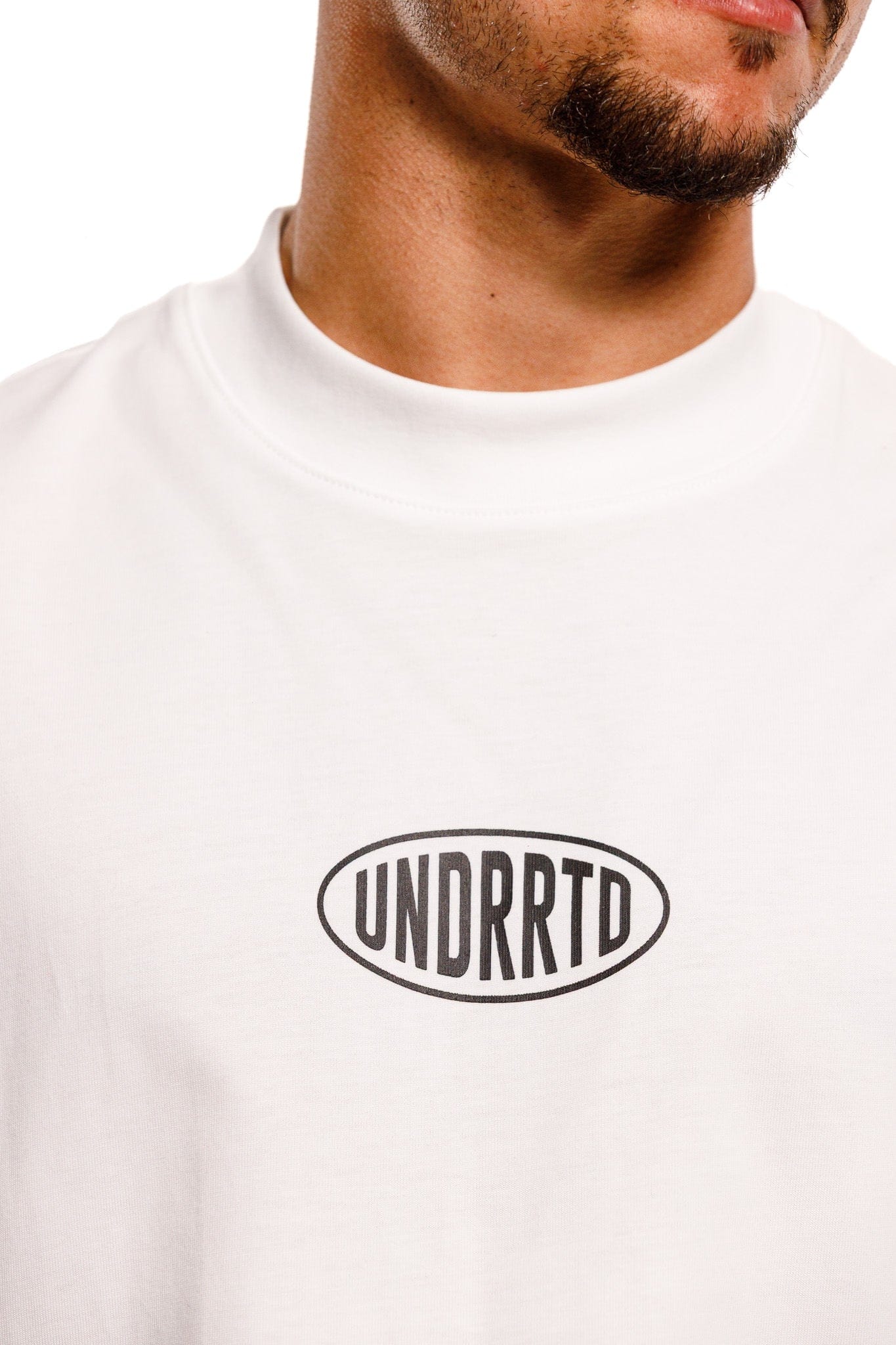 WHITE* UNDERRATED Stamp T - Shirt - White