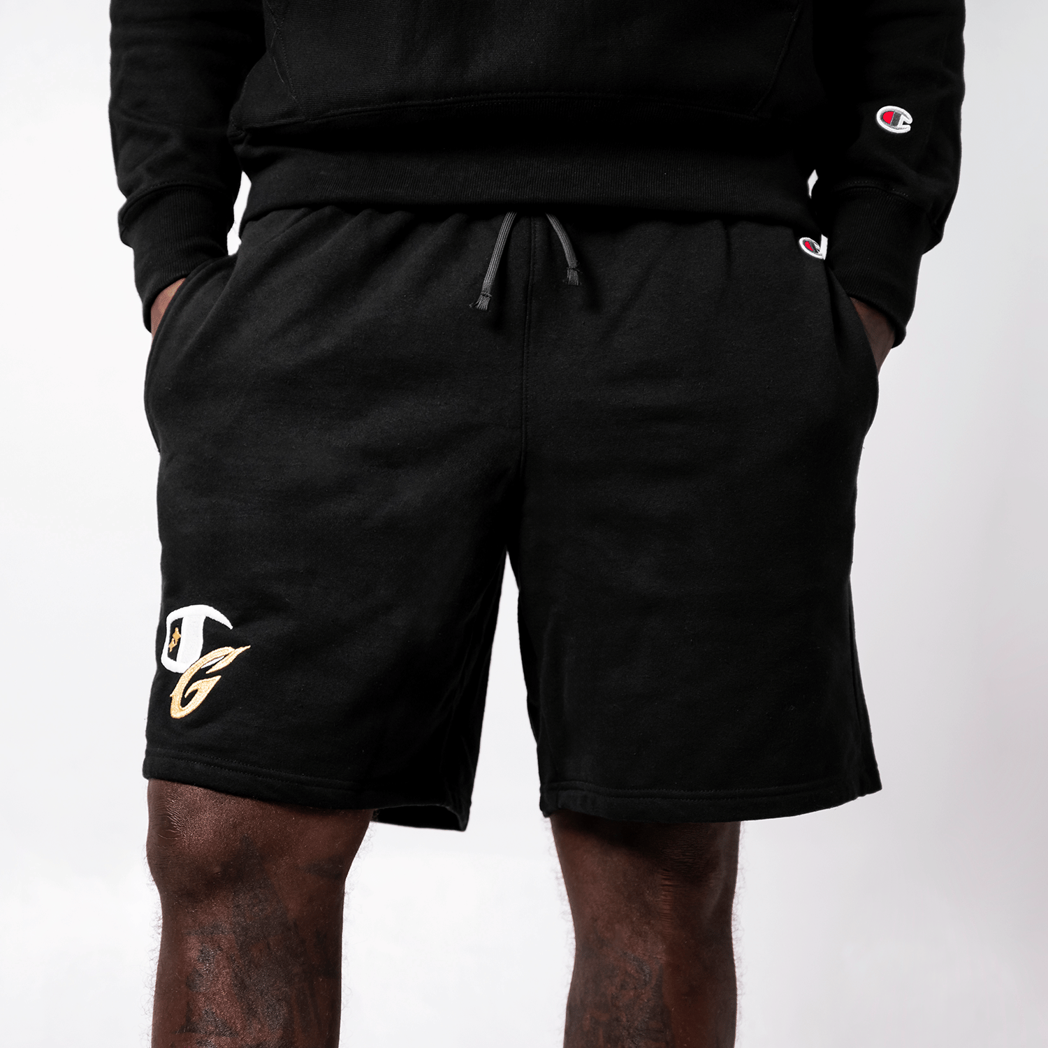 GLD PROMO GLD x Champion Powerblend® Fleece Shorts