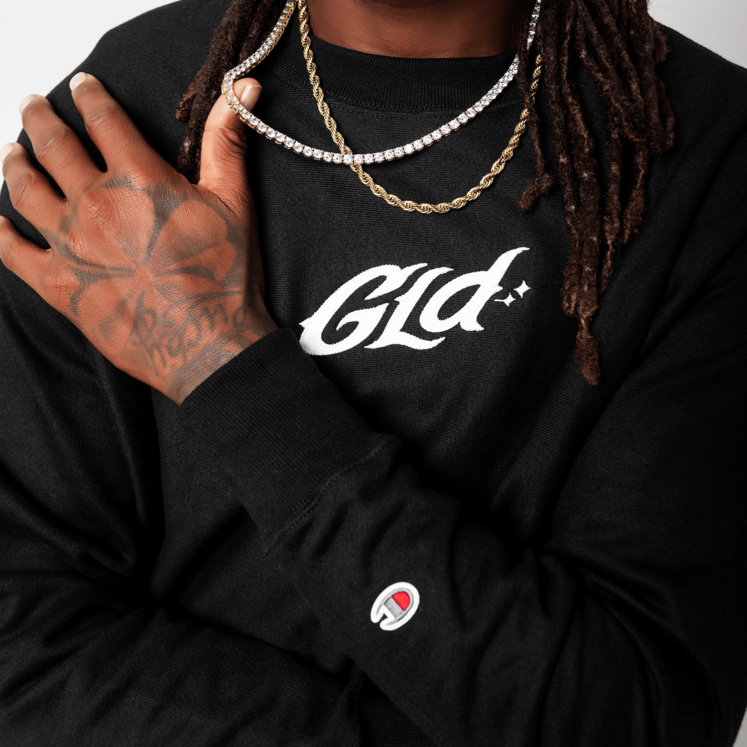 GLD Men GLD x Champion Reverse Weave® Fleece Crew Neck