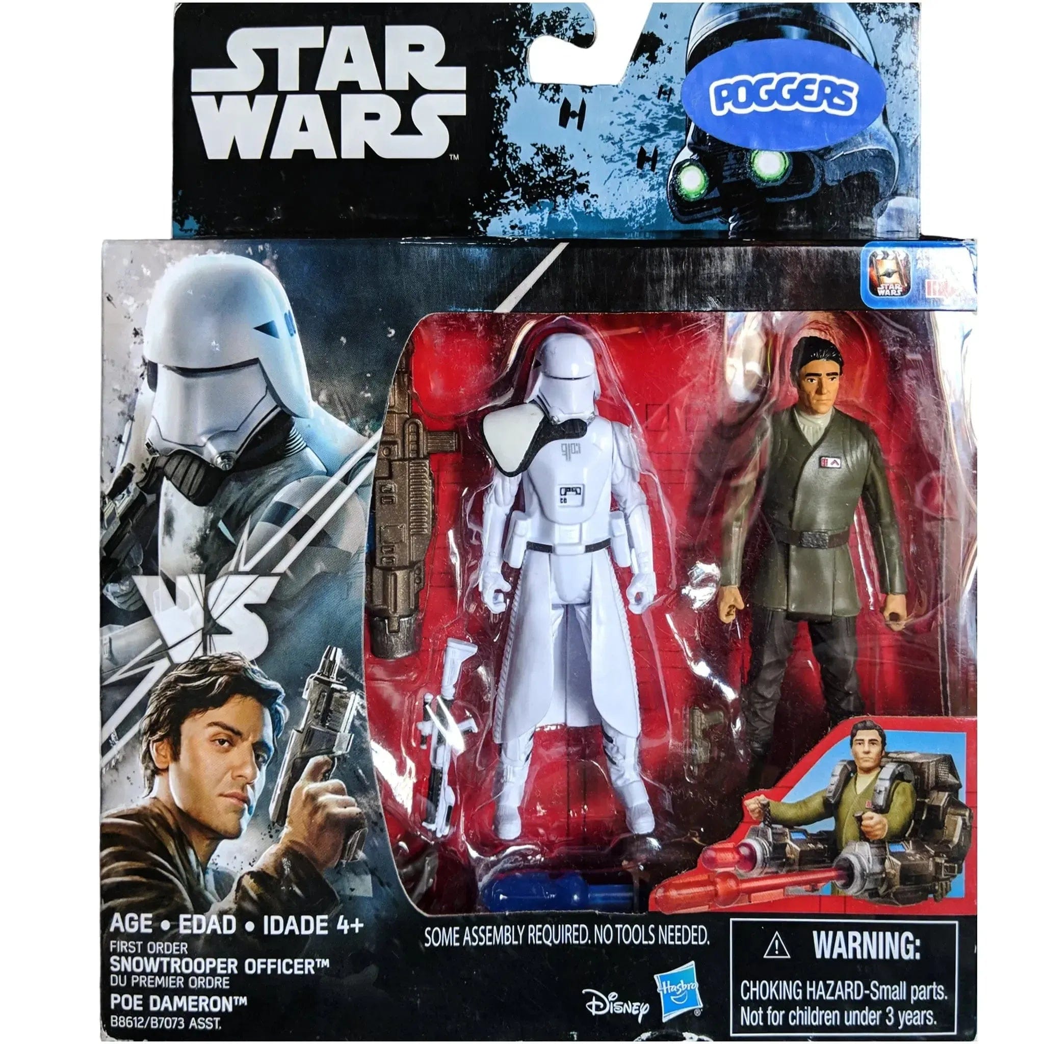 Hasbro Star Wars - First Order Snowtrooper Officer & Poe Dameron 2 - Pack Action Figure Set (3.75") - Hasbro - (2016)