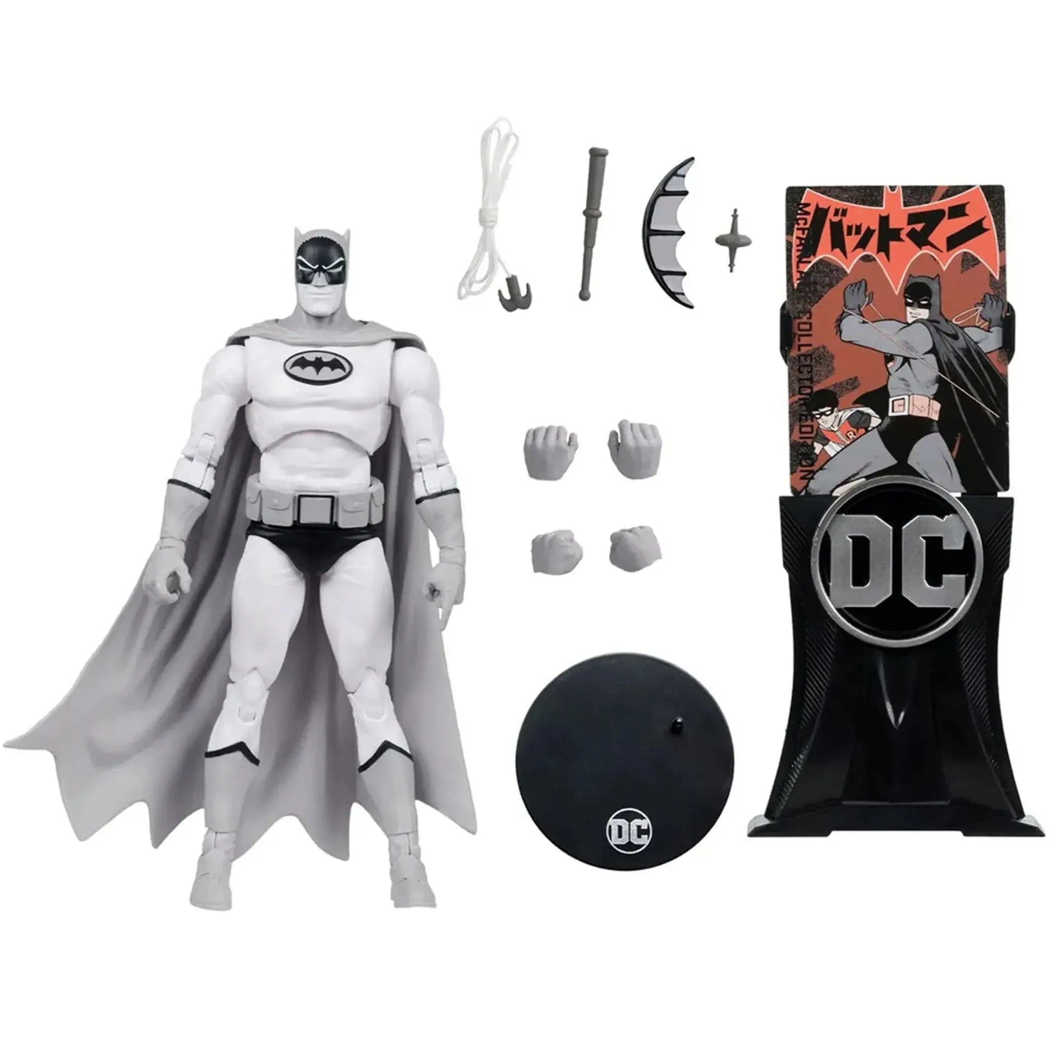 Mcfarlane Toys DC Comics [Bat - Manga] - White Suit Batman Action Figure (7.25") - McFarlane Toys - McFarlane Collector Edition, DC Multiverse Series (16), Platinum Edition - (2024)
