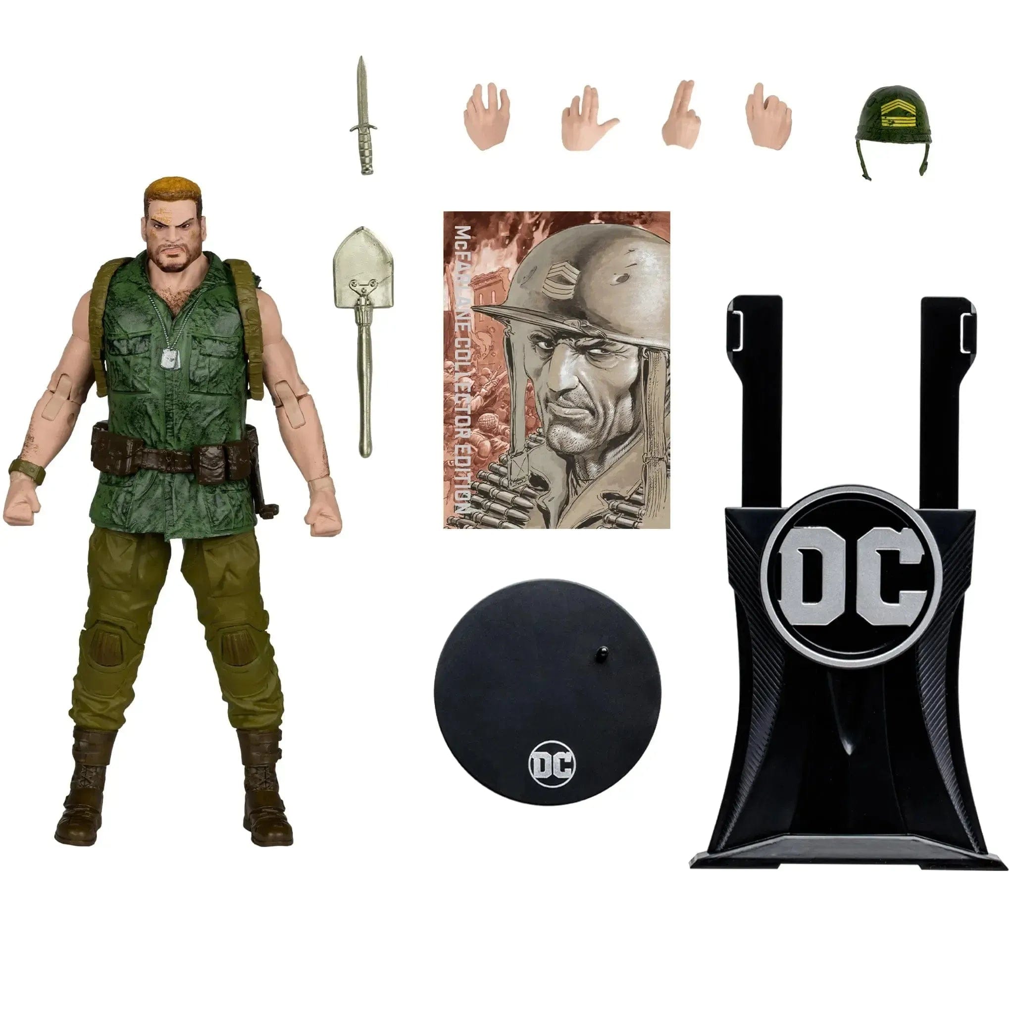 Mcfarlane Toys DC Comics - Sergeant Rock Action Figure (7.25") - McFarlane Toys - McFarlane Collector Edition, DC Multiverse Series (14), Classic Edition - (2024)