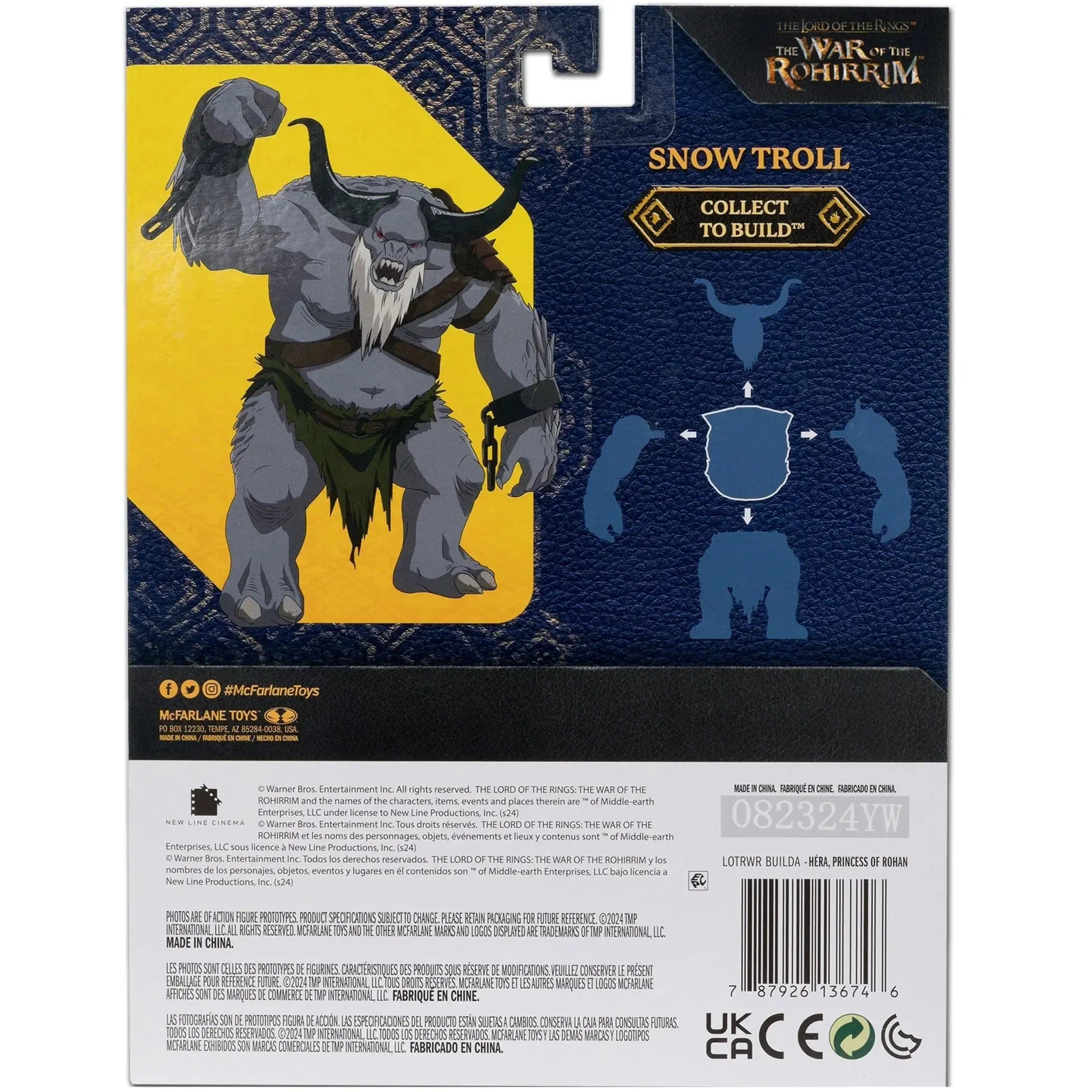 Mcfarlane Toys The Lord of the Rings: The War of the Rohirrim - Héra Action Figure (3.75") - McFarlane Toys - [Build a Figure: Snow Troll] - (2024)
