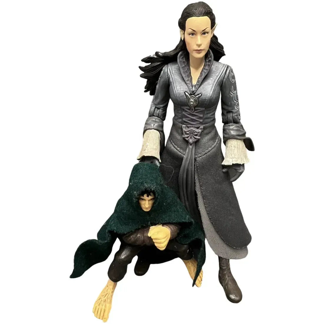 Toy Biz The Lord of the Rings: The Fellowship of the Ring - Arwen, Asfaloth & Wounded Frodo Deluxe Horse and Rider Action Figure Set - Toy Biz