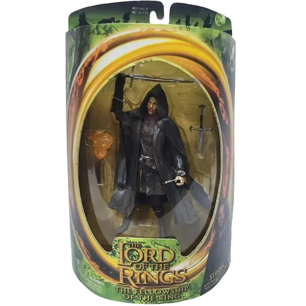 Toy Biz The Lord of the Rings: The Fellowship of the Ring - Strider Outfit Aragorn Action Figure (6.5") - Toy Biz