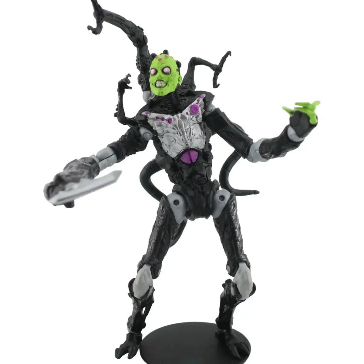 Mcfarlane Toys DC Comics [Superman: Ghosts of Krypton] - Brainiac Action Figure with Comic Book (7", Platinum Edition) - McFarlane Toys - Page Punchers Series