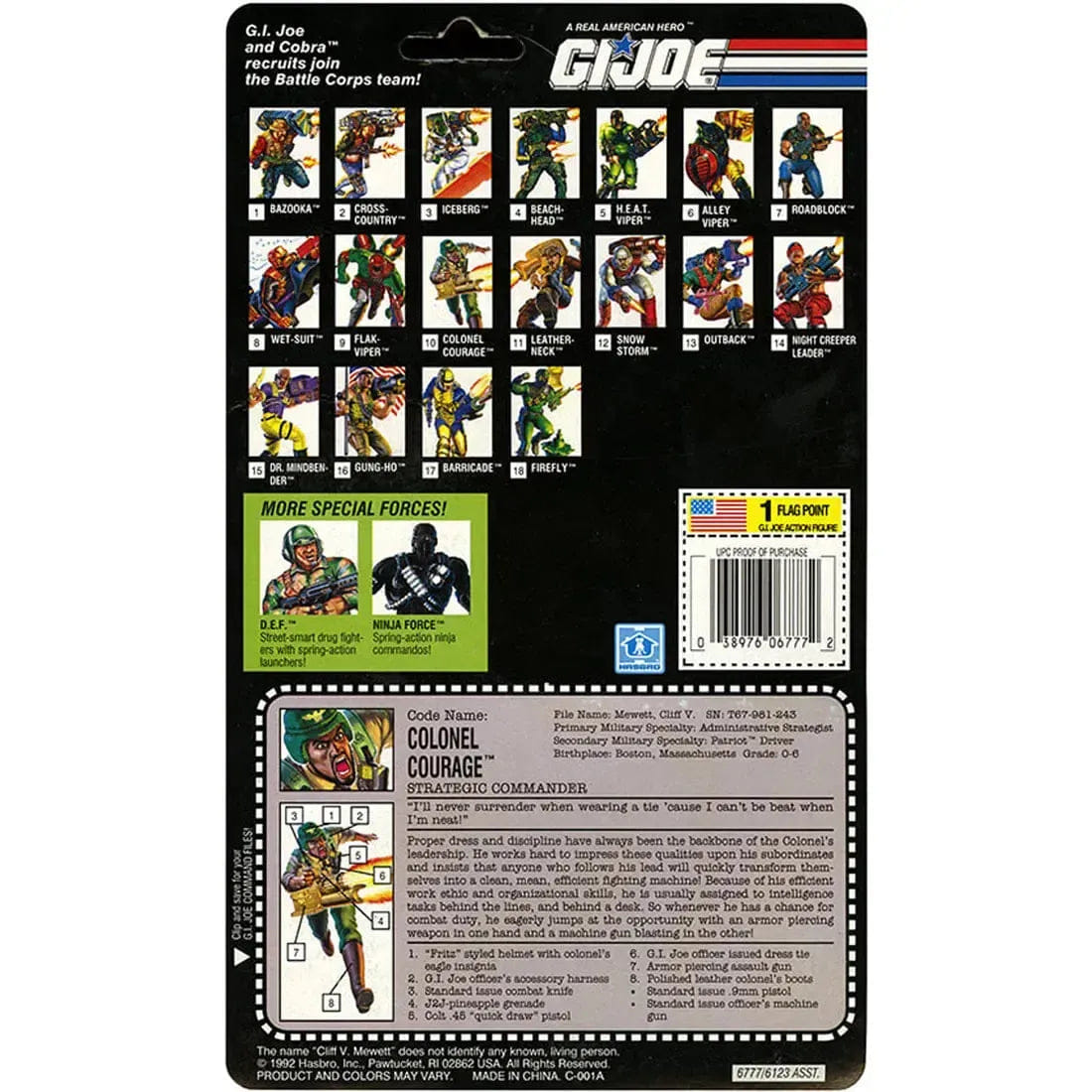 Hasbro G.I. Joe - Colonel Courage the Strategic Commander Action Figure (3.75") - Hasbro - Battle Corps Series (10)