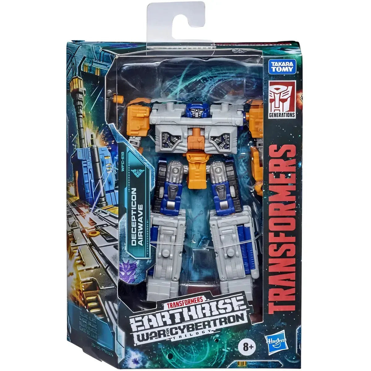 Hasbro Transformers: War for Cybertron Trilogy - Decepticon Airwave Action Figure (5.5", Deluxe Class) - Hasbro - Transformers Generations Earthrise Series