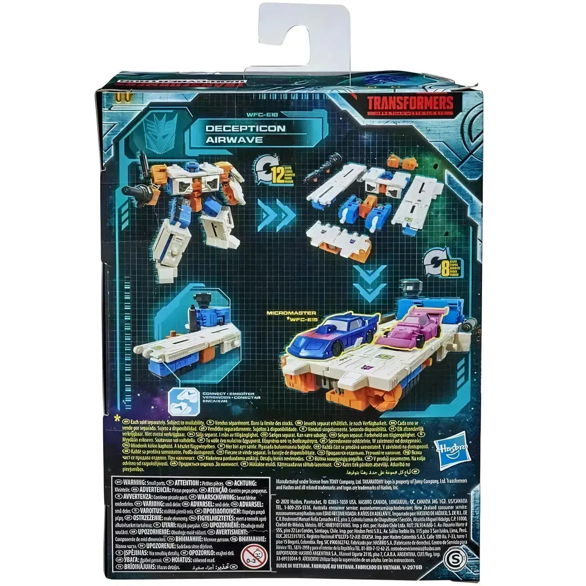 Hasbro Transformers: War for Cybertron Trilogy - Decepticon Airwave Action Figure (5.5", Deluxe Class) - Hasbro - Transformers Generations Earthrise Series