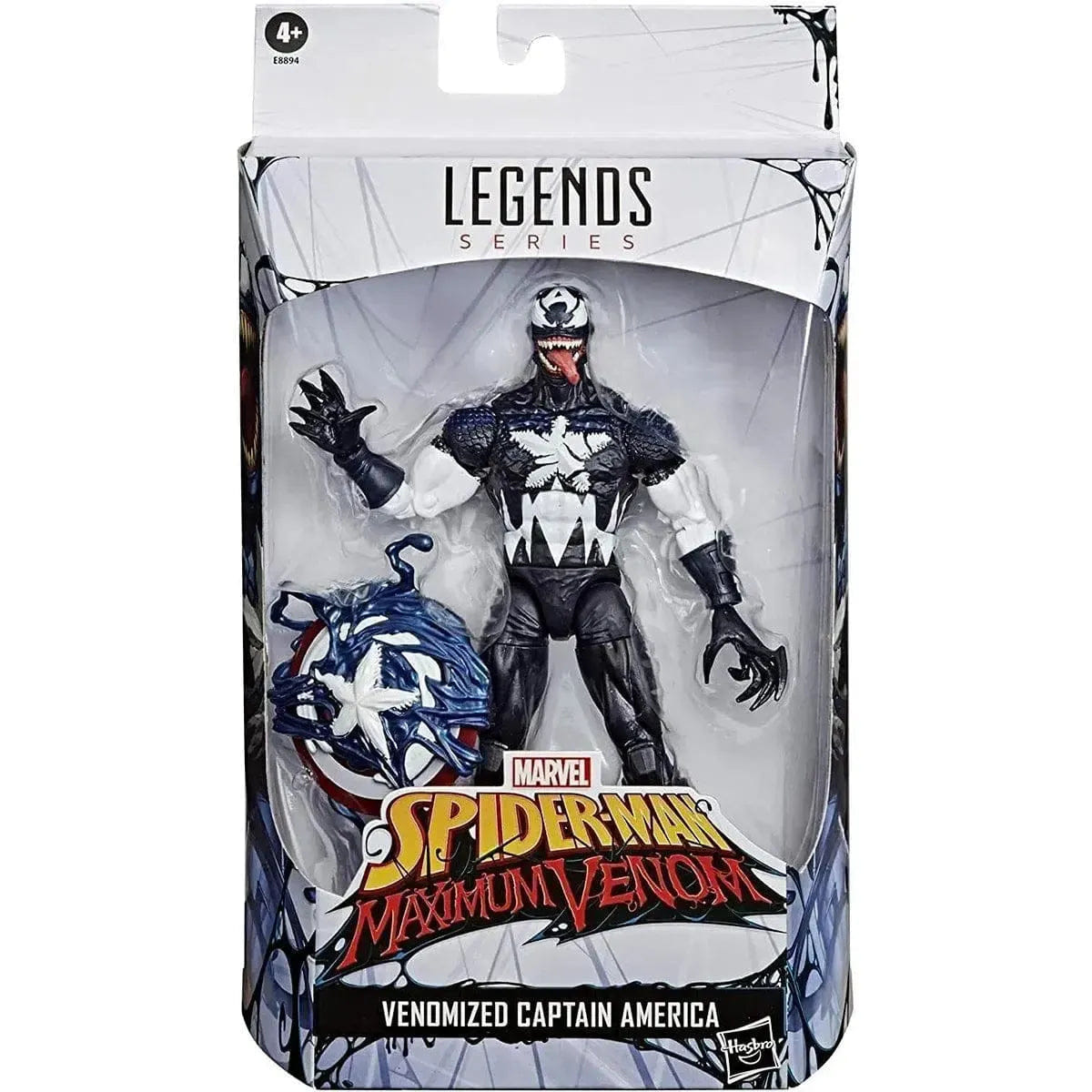 Hasbro Marvel's Spider - Man: Maximum Venom - Venomised Captain America Action Figure (6") - Hasbro - Marvel Legends Series