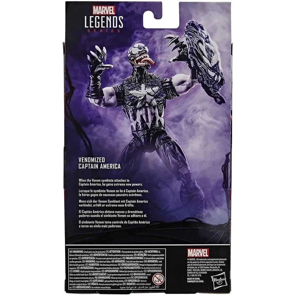 Hasbro Marvel's Spider - Man: Maximum Venom - Venomised Captain America Action Figure (6") - Hasbro - Marvel Legends Series