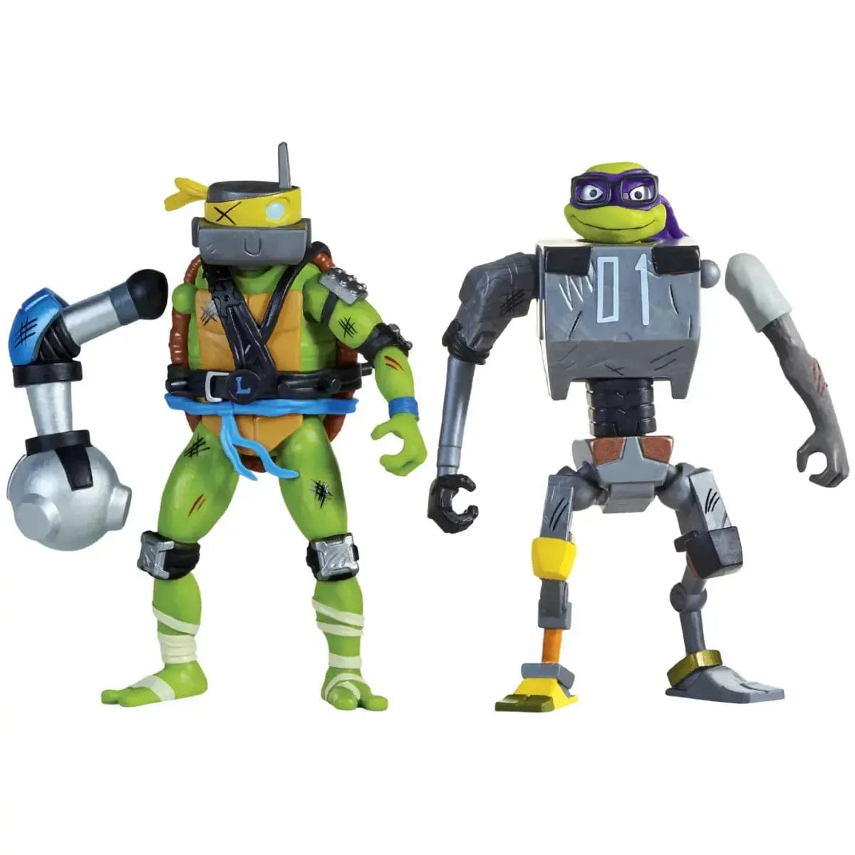 Playmates Toys Tales Of The Teenage Mutant Ninja Turtles - Leonardo & Mechazoid Action Figure Set - Playmates Toys - Mutations: Mix 'N Match Series