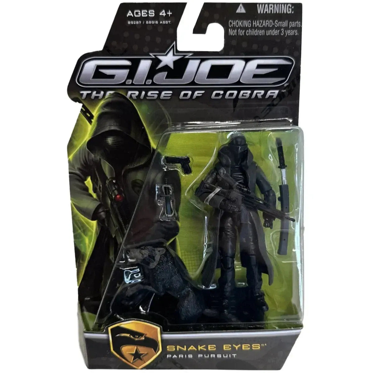 Hasbro G.I. Joe: The Rise of Cobra - Snake Eyes & Black Timber Action Figure (3.75") - Hasbro - Paris Pursuit Series